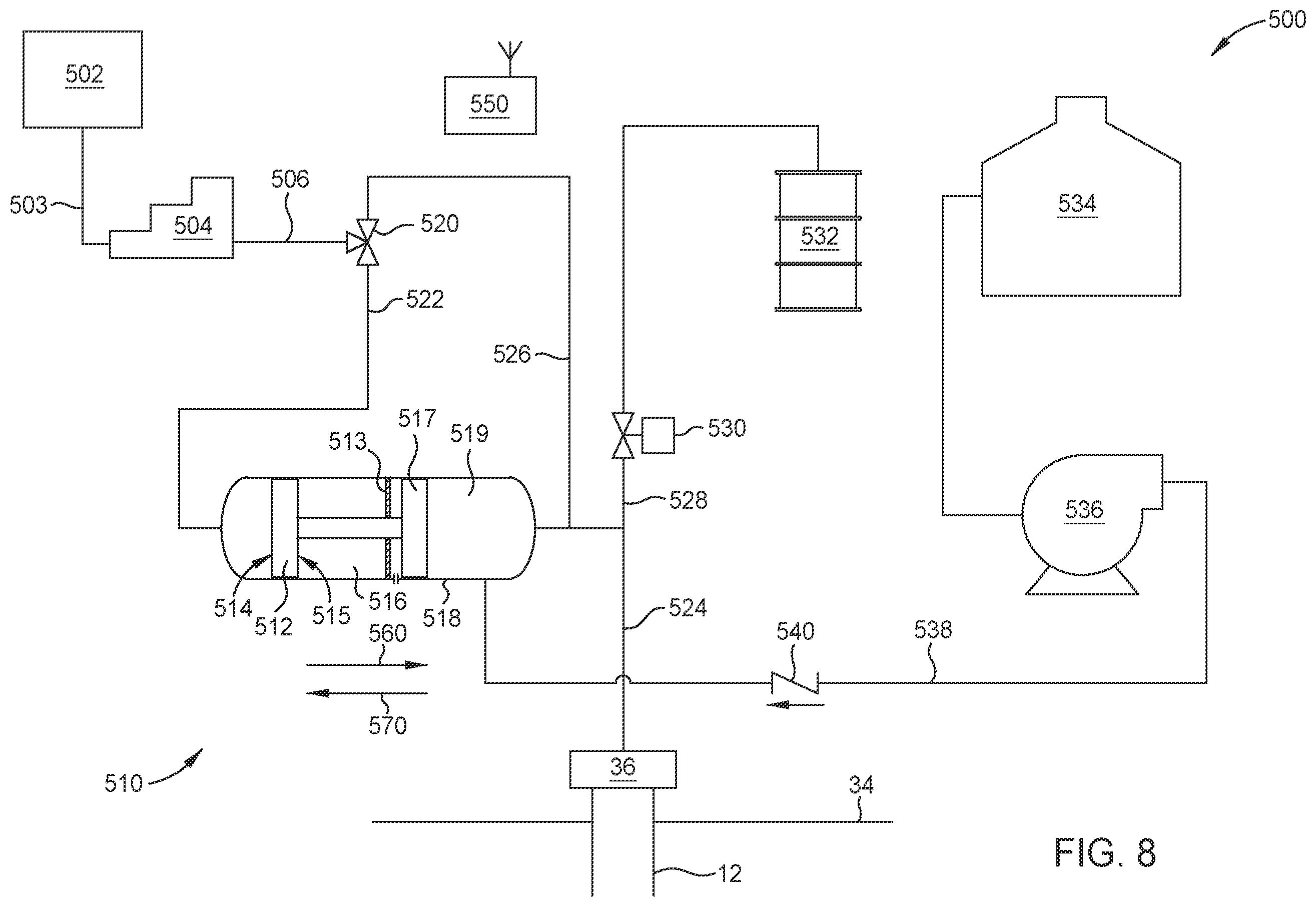 Patent US12378851 Figure 10 – Method and system for producing well fluids