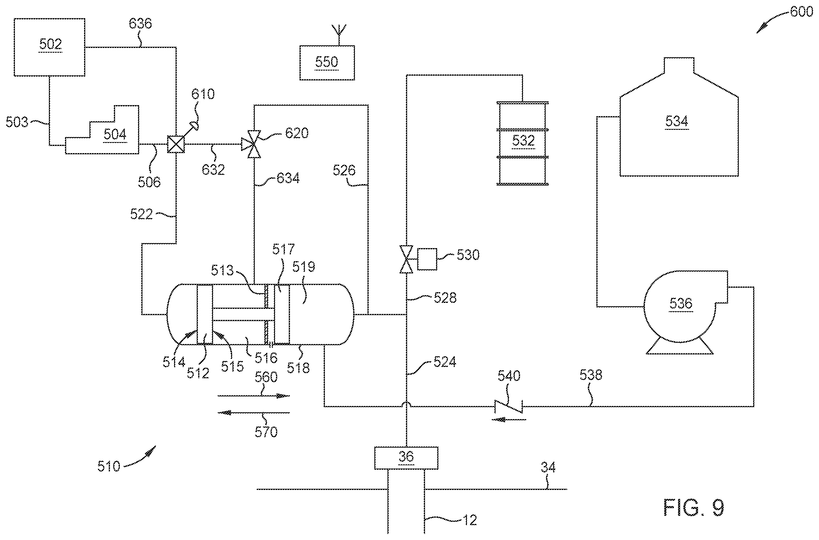 Patent US12378851 Figure 11 – Method and system for producing well fluids