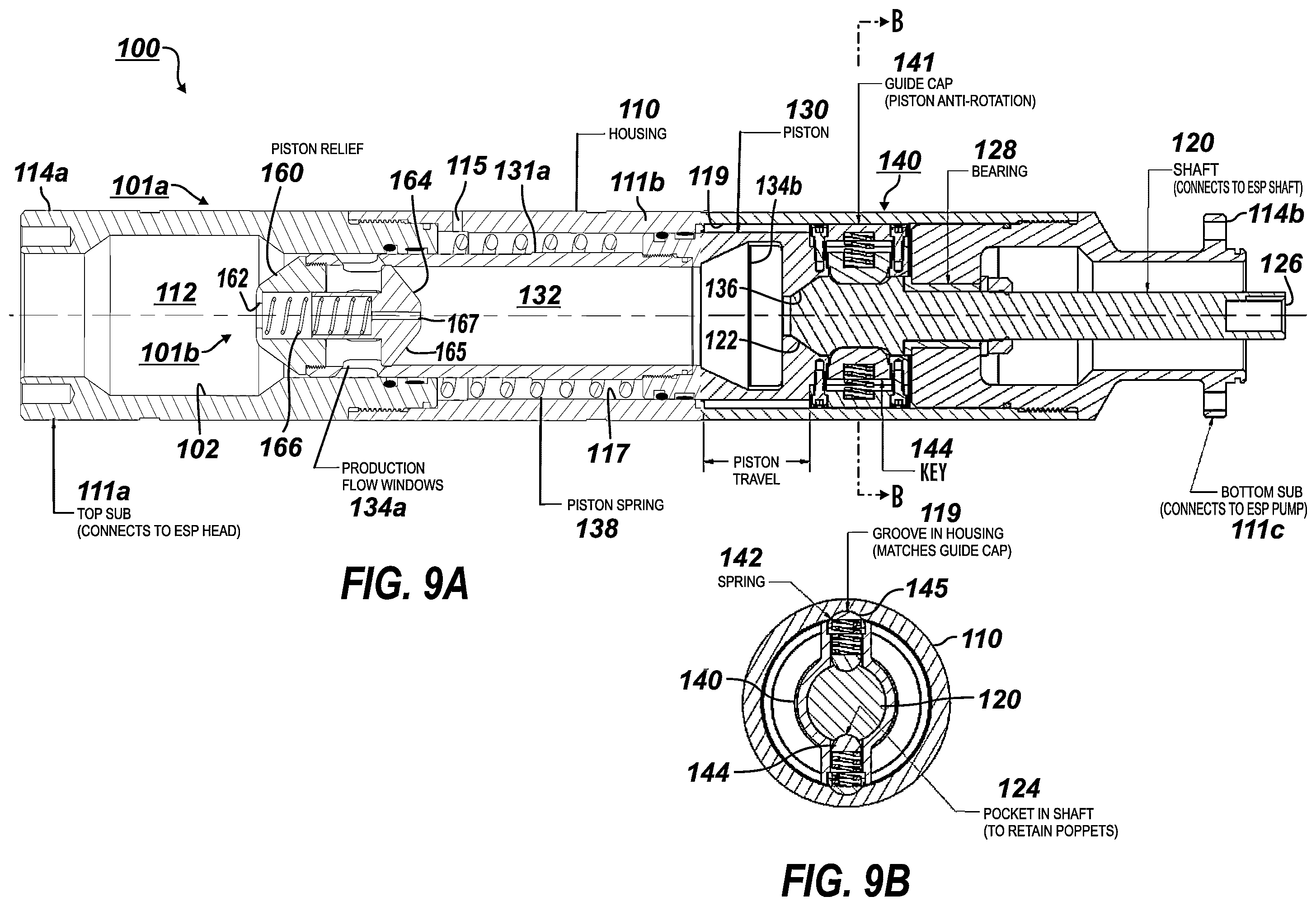 Patent US12378853 Figure 9 – Safety brake for electrical submersible pumps powered by permanent magnet motors