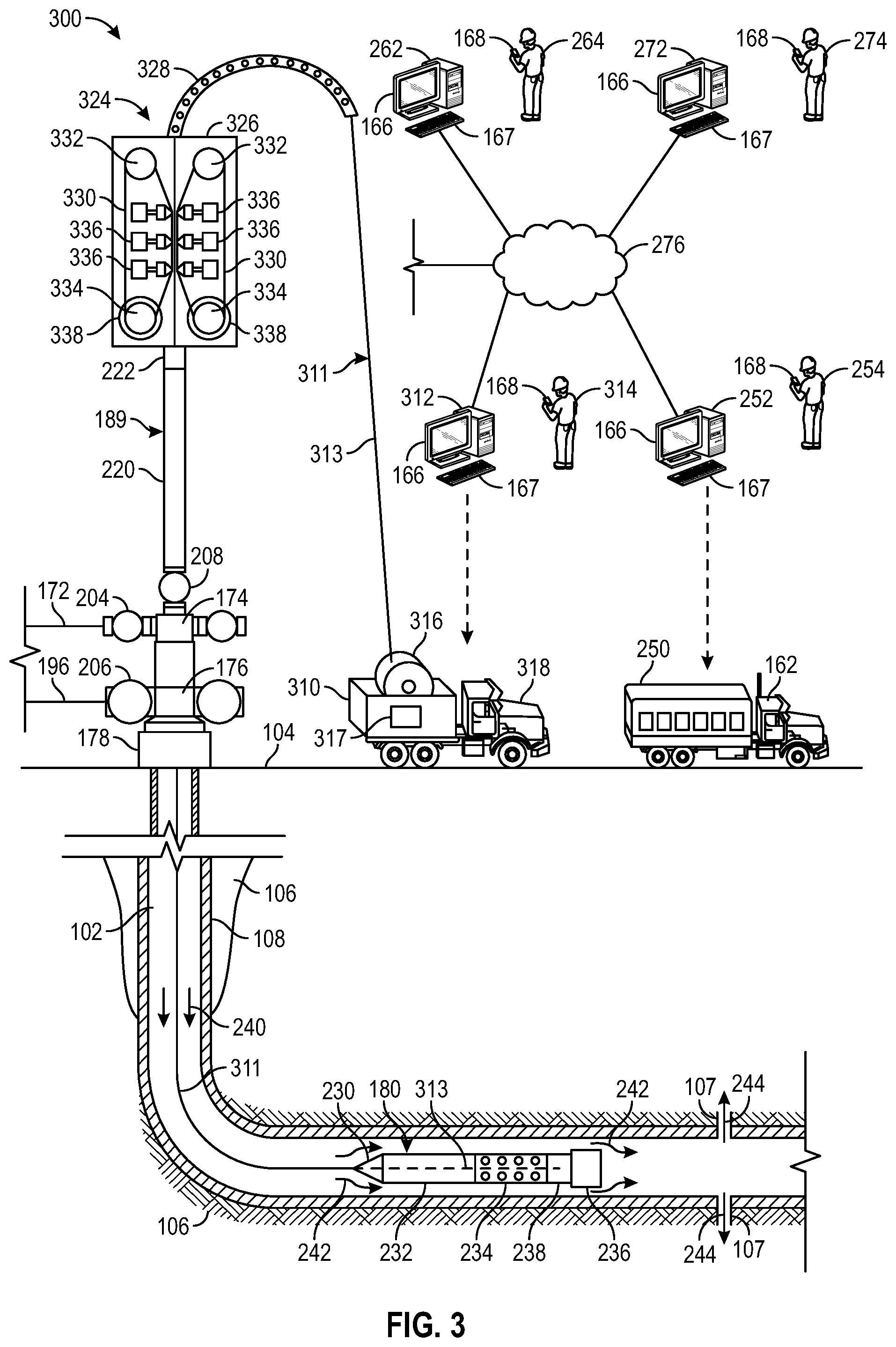 Patent US12378861 Figure 3 – Coordinated pumping operations