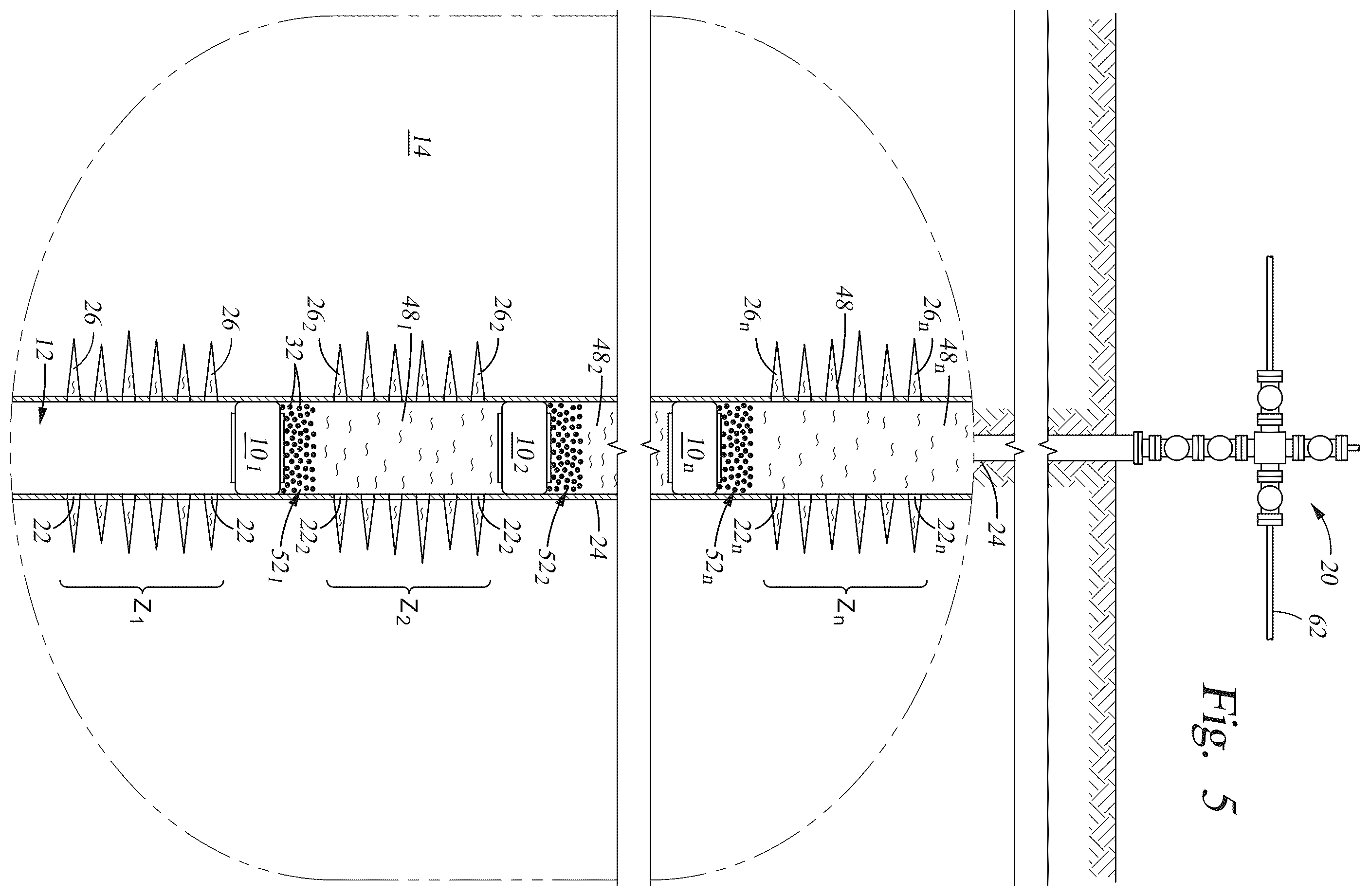Patent US12378862 Figure 5 – Particulate buffer for attenuating corrosion of dissolvable frac plug