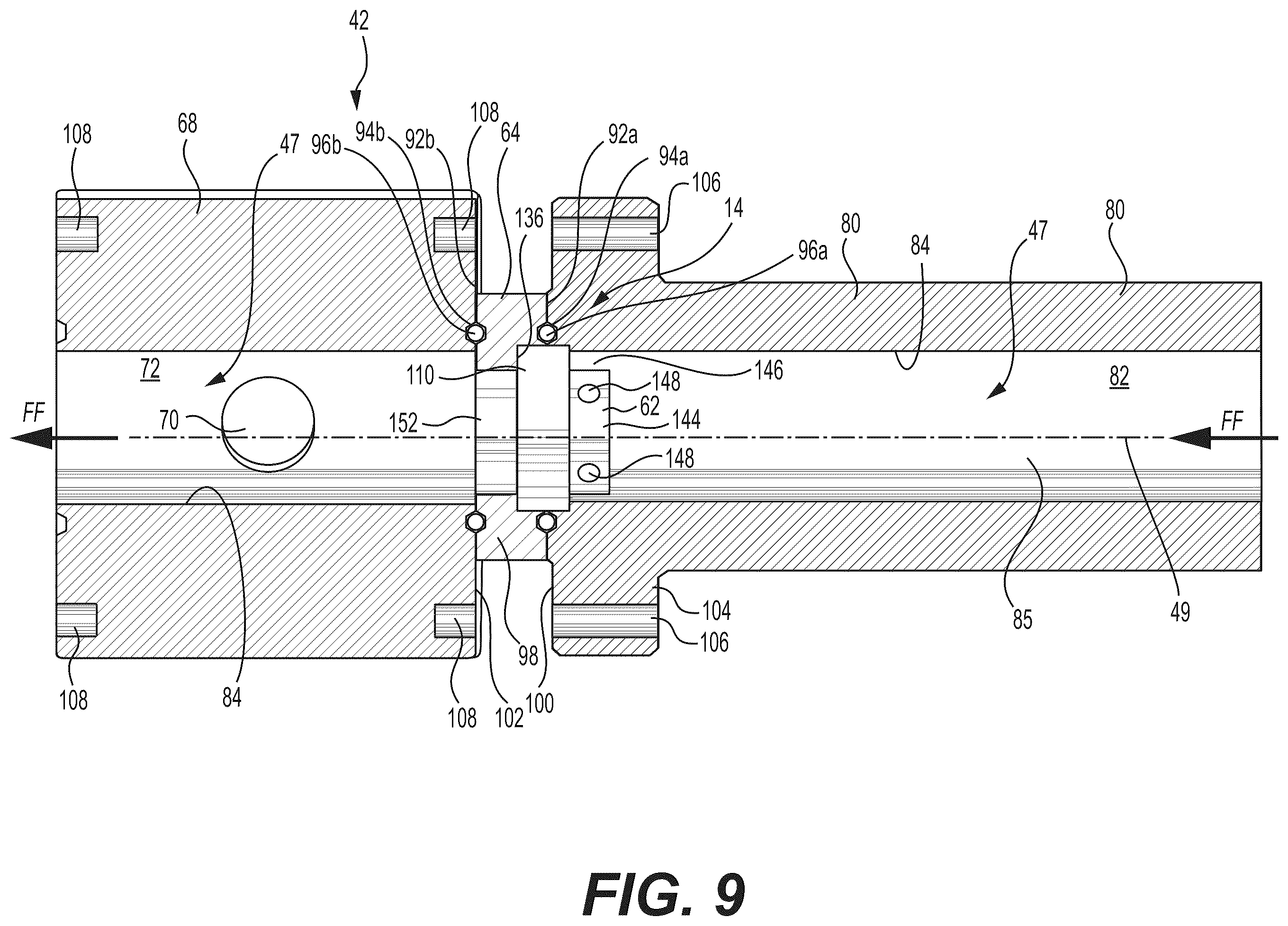 Patent US12378864 Figure 7 – Systems and methods to reduce acoustic resonance or disrupt standing wave formation in a fluid manifold of a high-pressure fracturing system