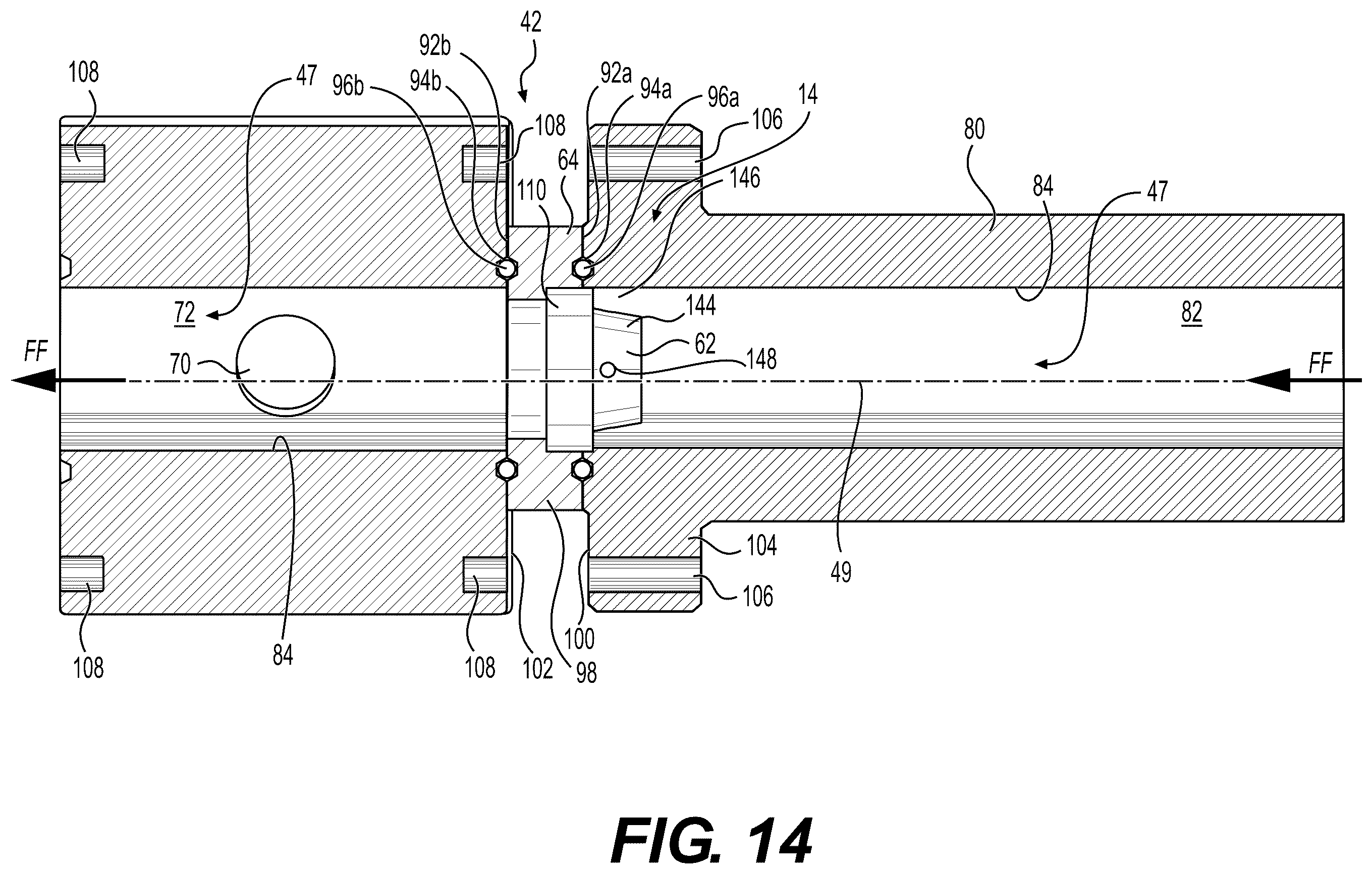 Patent US12378864 Figure 11 – Systems and methods to reduce acoustic resonance or disrupt standing wave formation in a fluid manifold of a high-pressure fracturing system