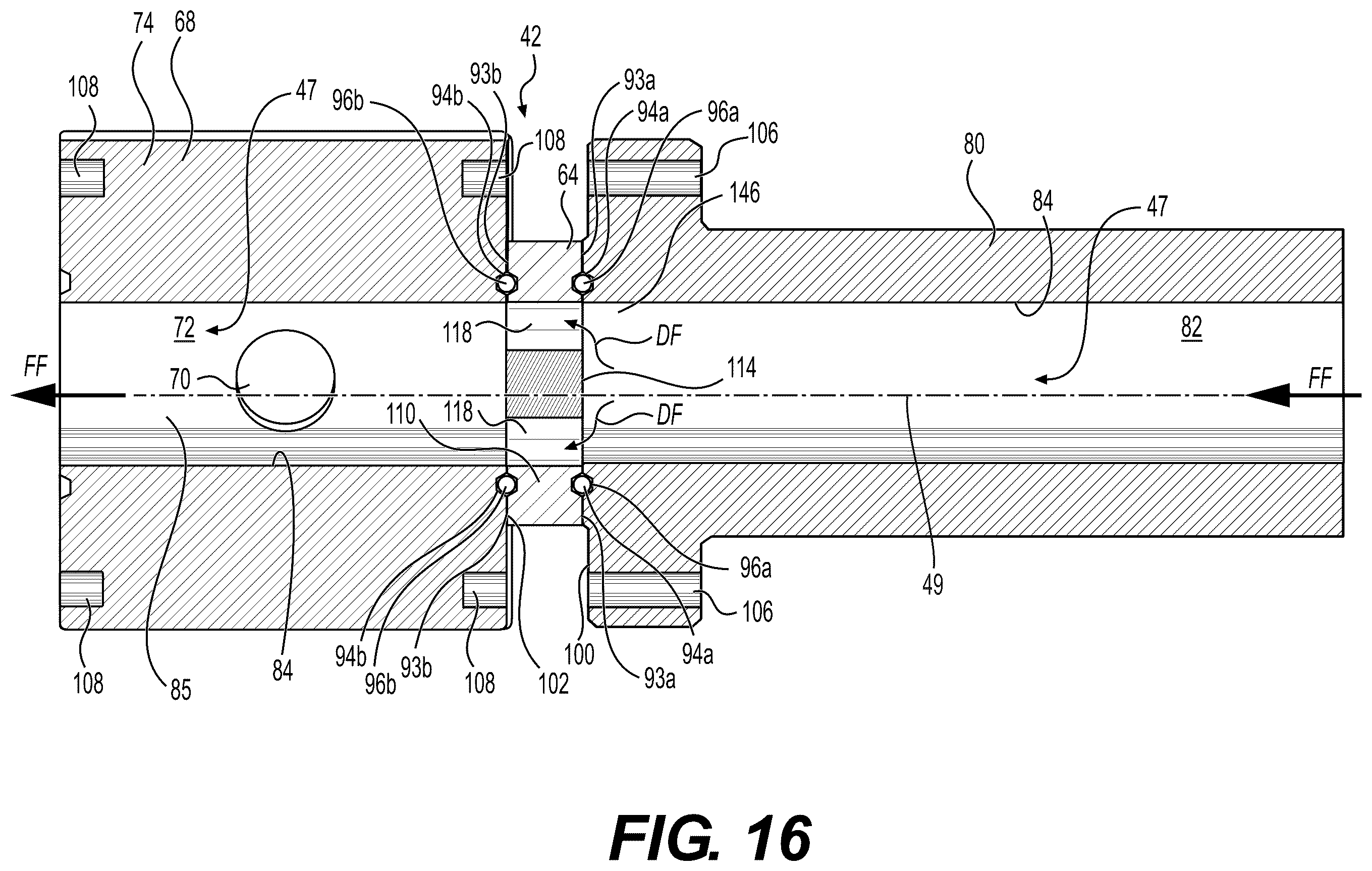 Patent US12378864 Figure 13 – Systems and methods to reduce acoustic resonance or disrupt standing wave formation in a fluid manifold of a high-pressure fracturing system