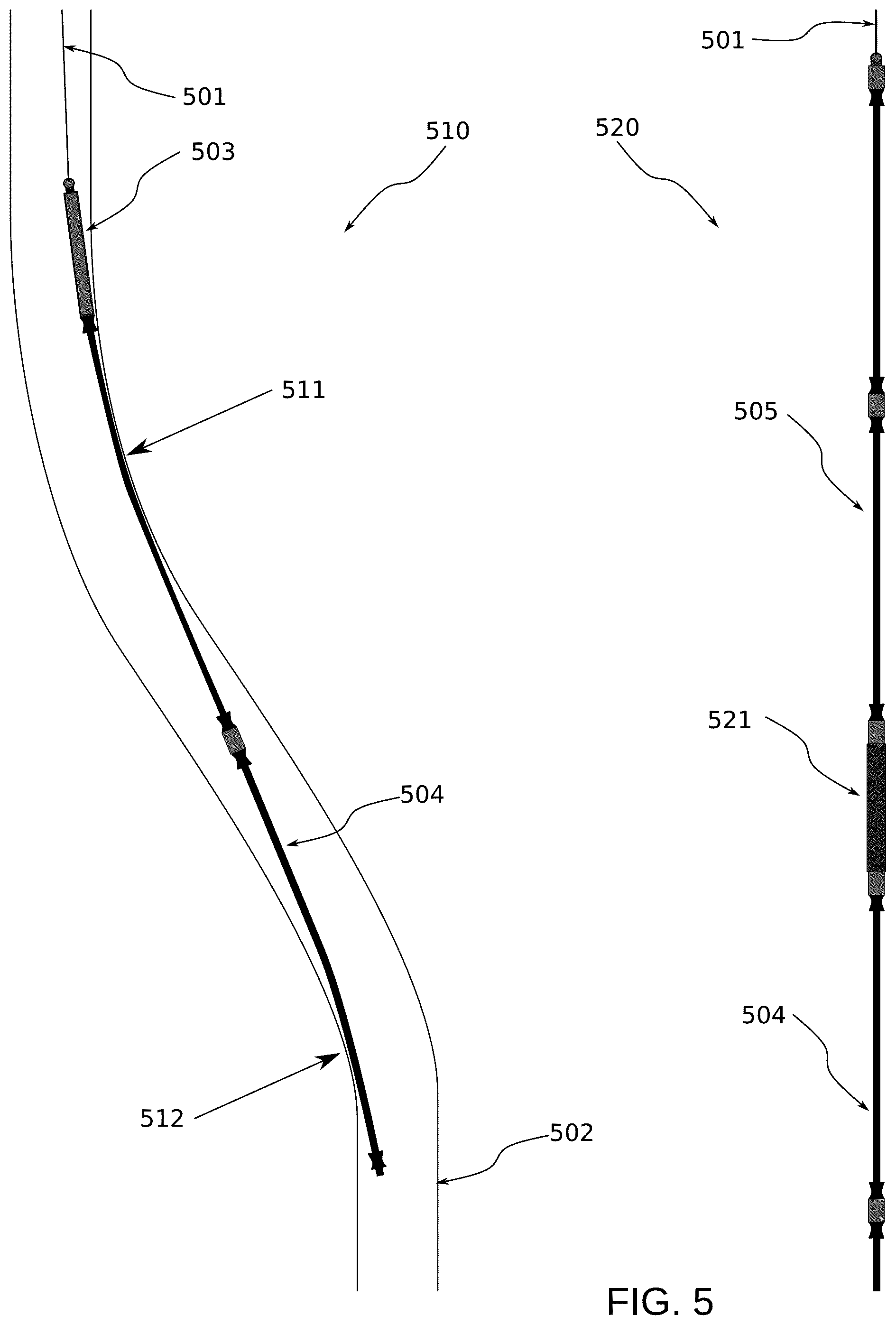 Patent US12378872 Figure 5 – Wellbore friction measurement, method and apparatus