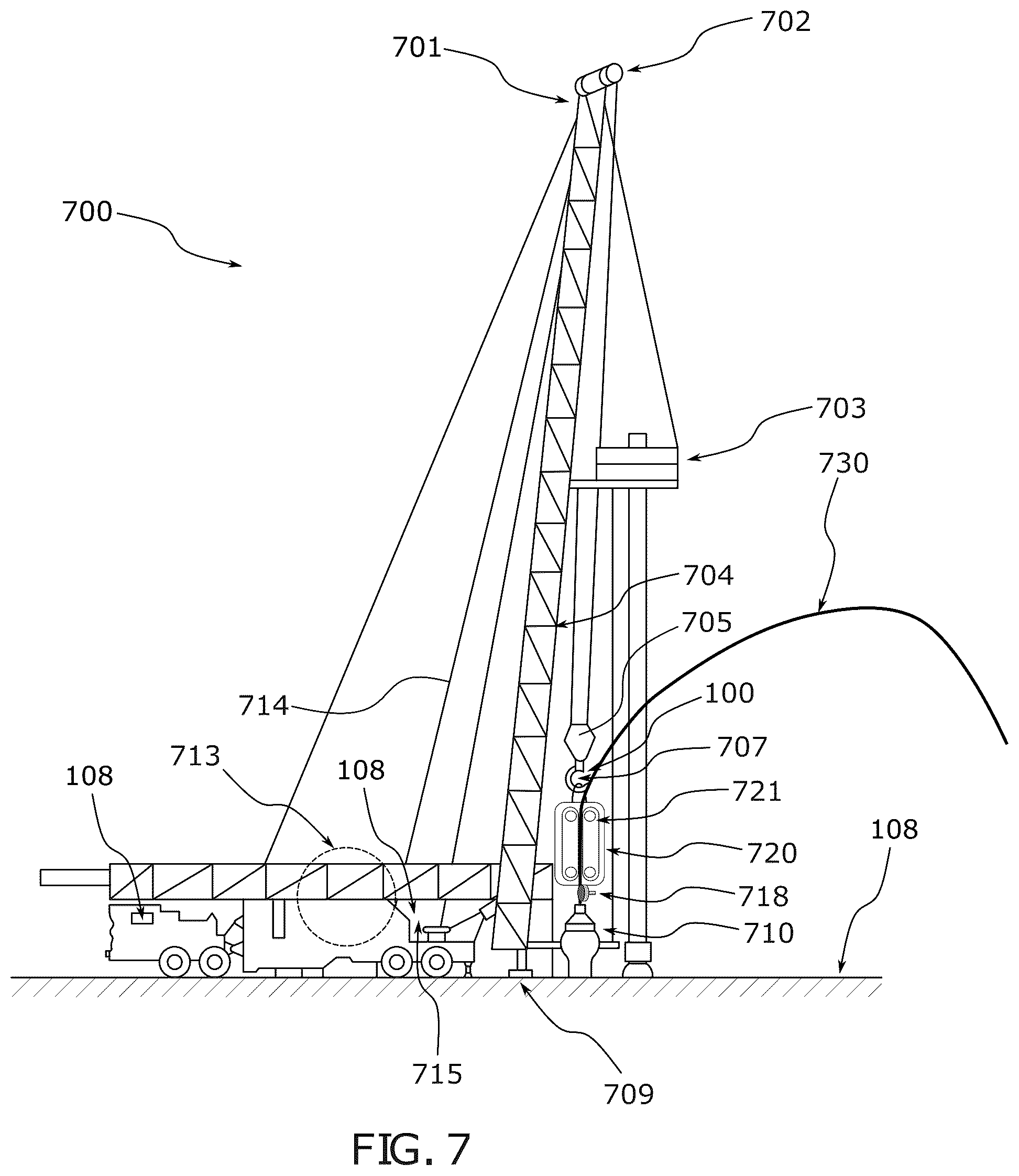 Patent US12378872 Figure 7 – Wellbore friction measurement, method and apparatus