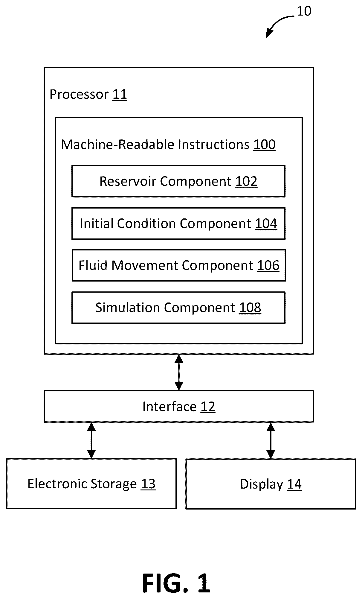 Patent US12378880 Figure 1 – Fluid modeling with nano-scale pore size effects for a reservoir