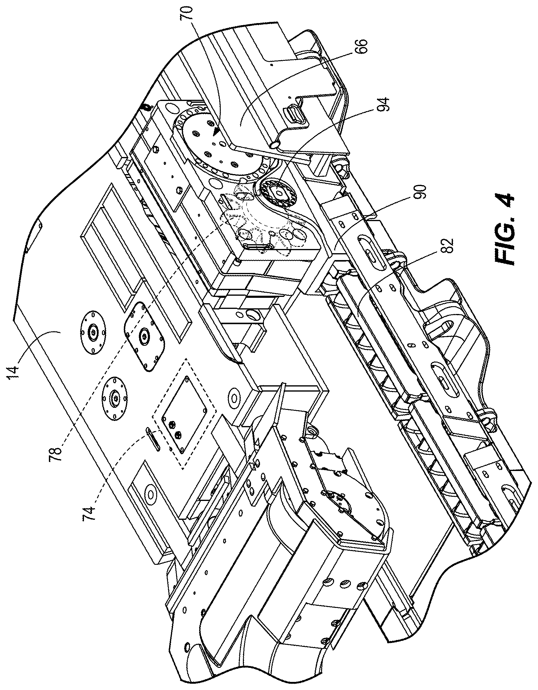 Patent US12378883 Figure 4 – Guide shoe for mining machine