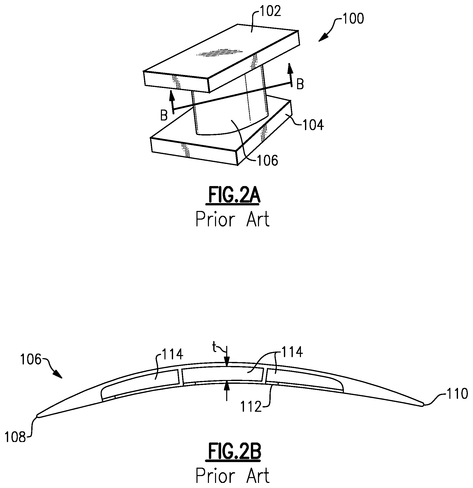 Patent US12378888 Figure 2 – Airfoil-mounted acoustic resonator array for gas turbine engine component