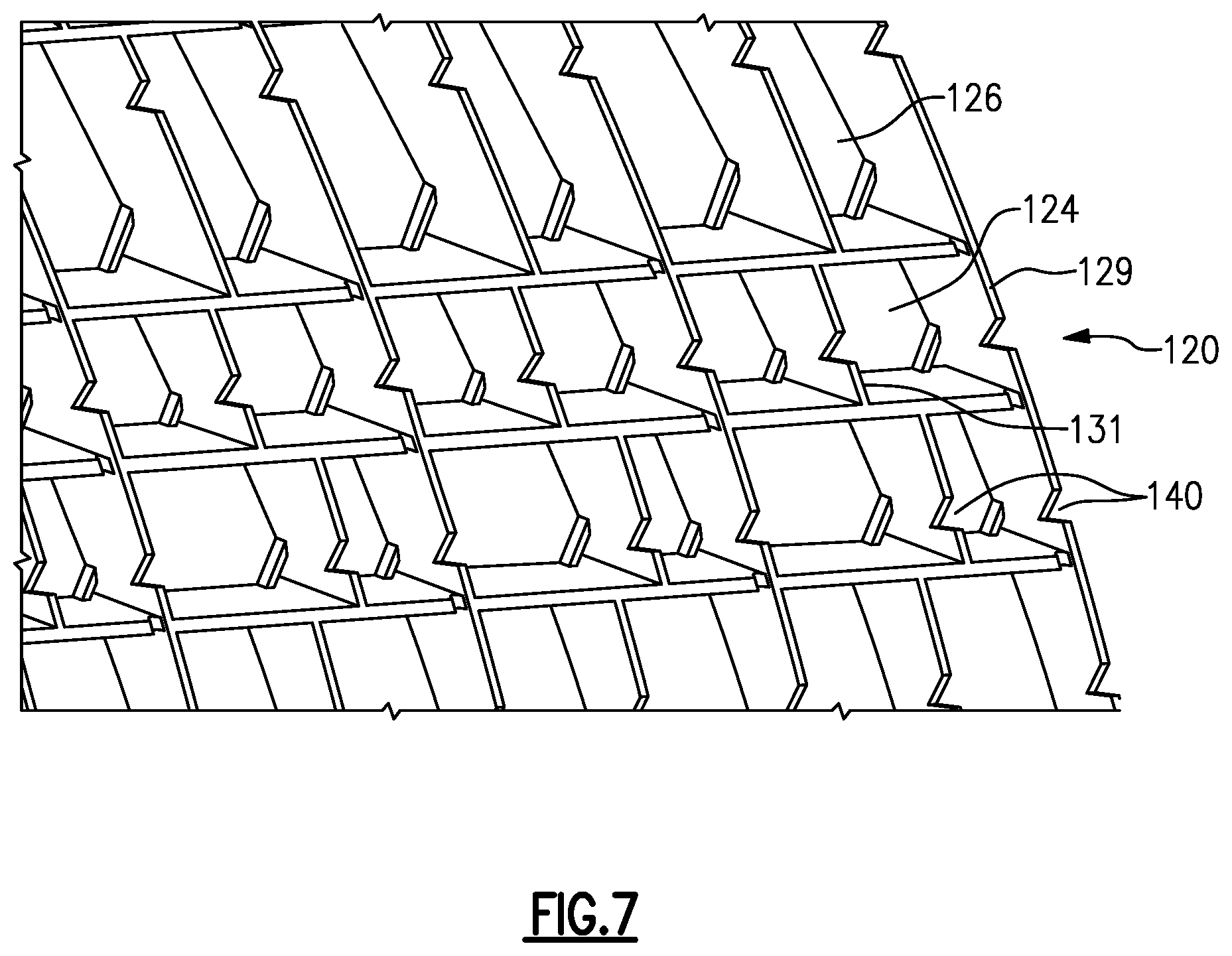 Patent US12378888 Figure 6 – Airfoil-mounted acoustic resonator array for gas turbine engine component