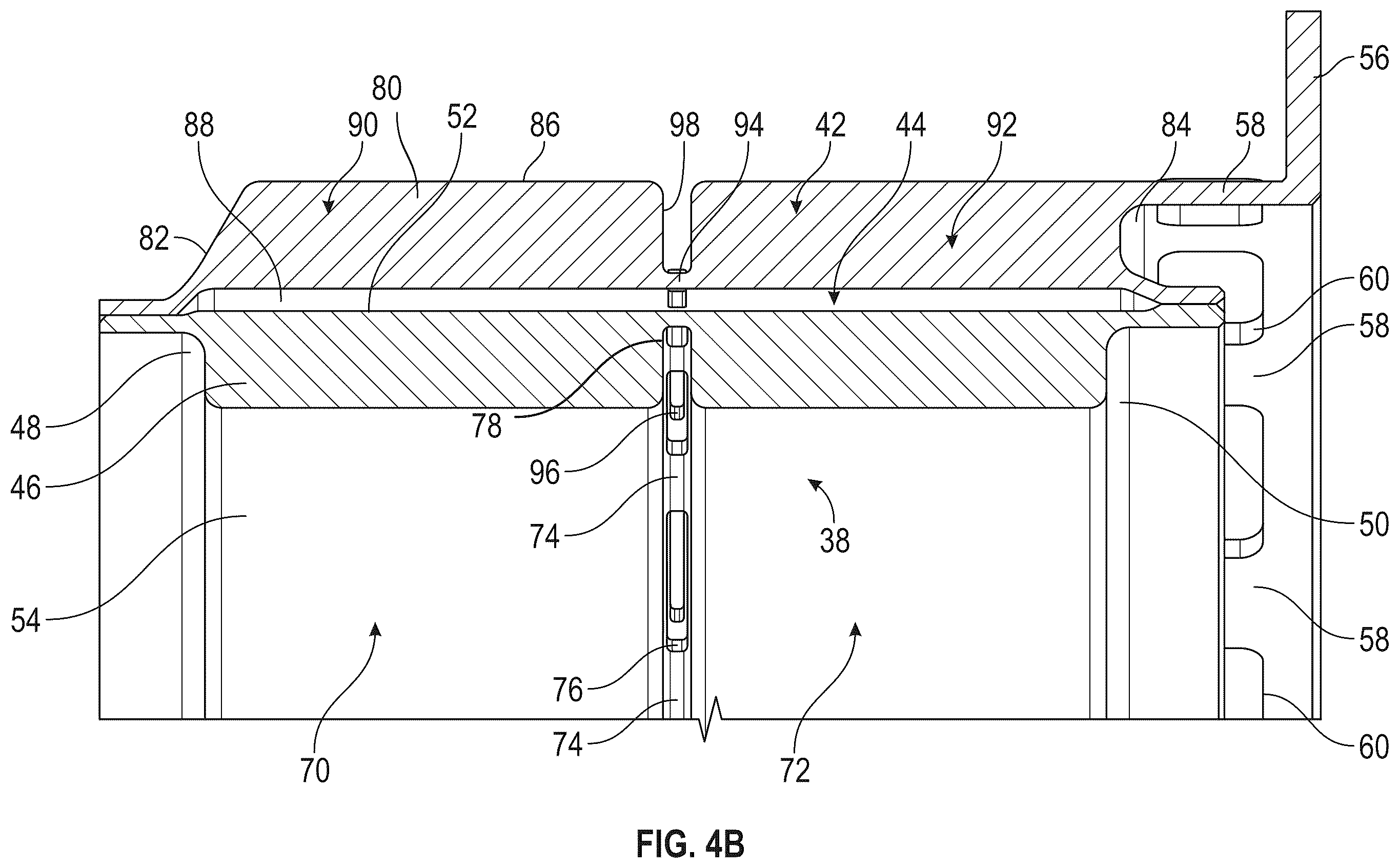 Patent US12378894 Figure 6 – Containment ring for gas turbine engine