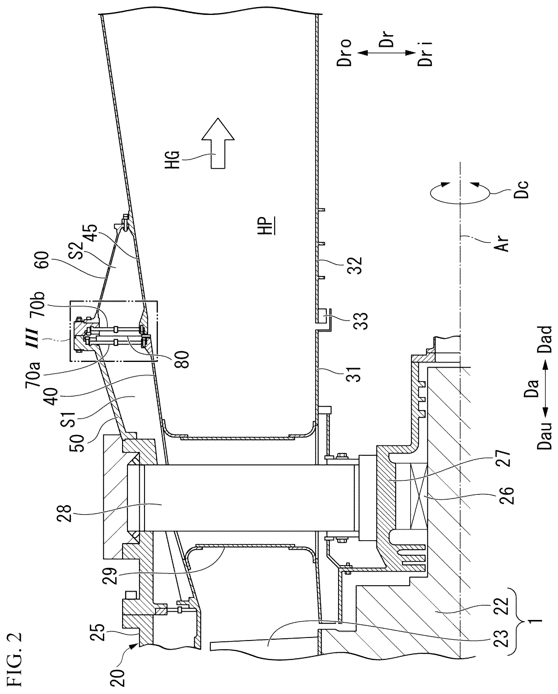 Patent US12378900 Figure 2 – Exhaust system and gas turbine equipped with same