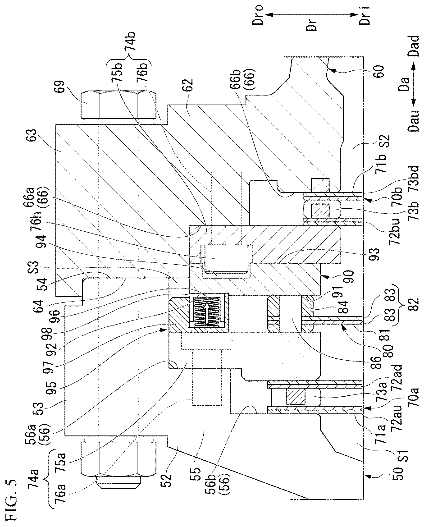 Patent US12378900 Figure 5 – Exhaust system and gas turbine equipped with same