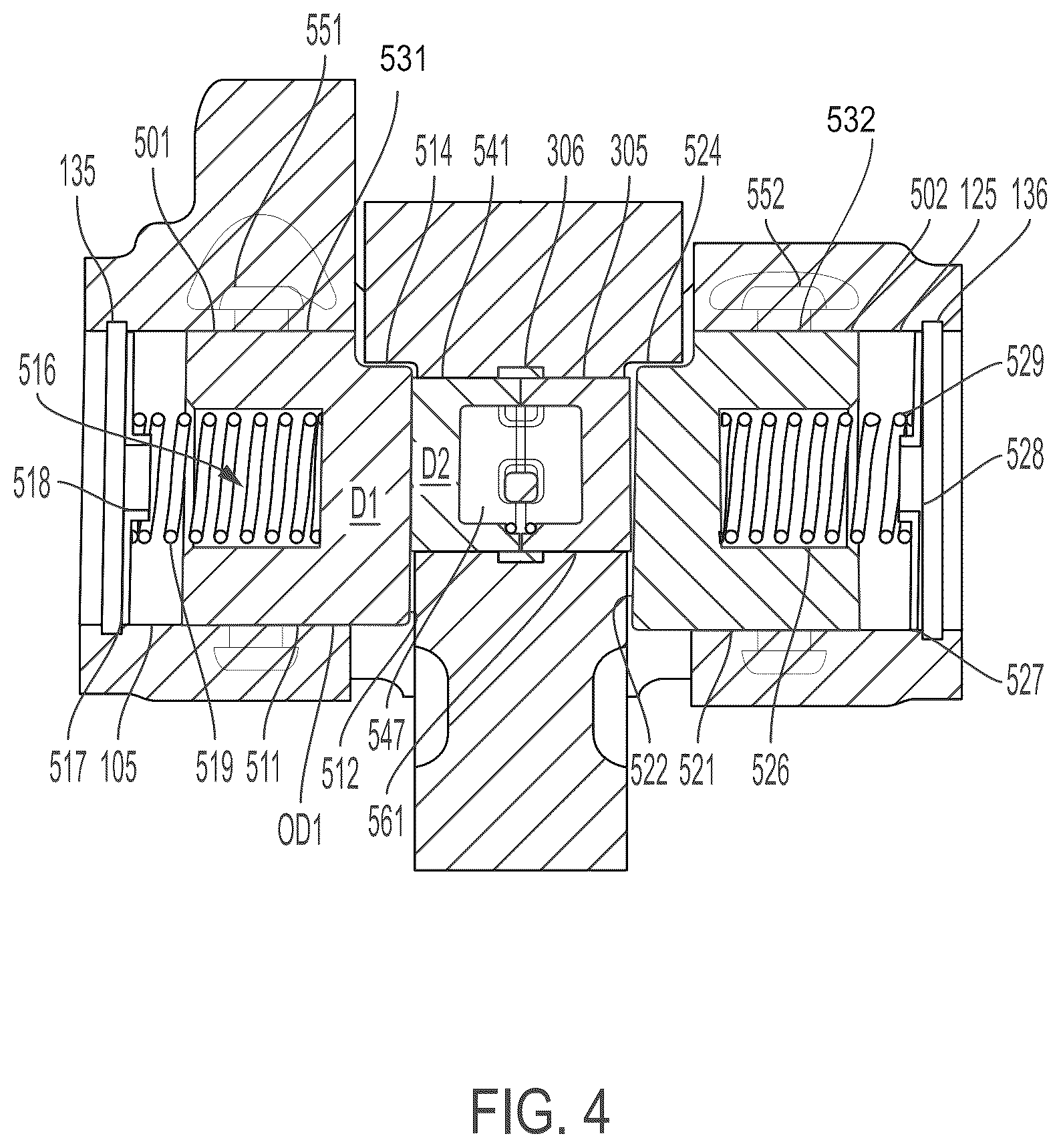 Patent US12378903 Figure 4 – Latching pin assembly and deactivating rocker arm assembly