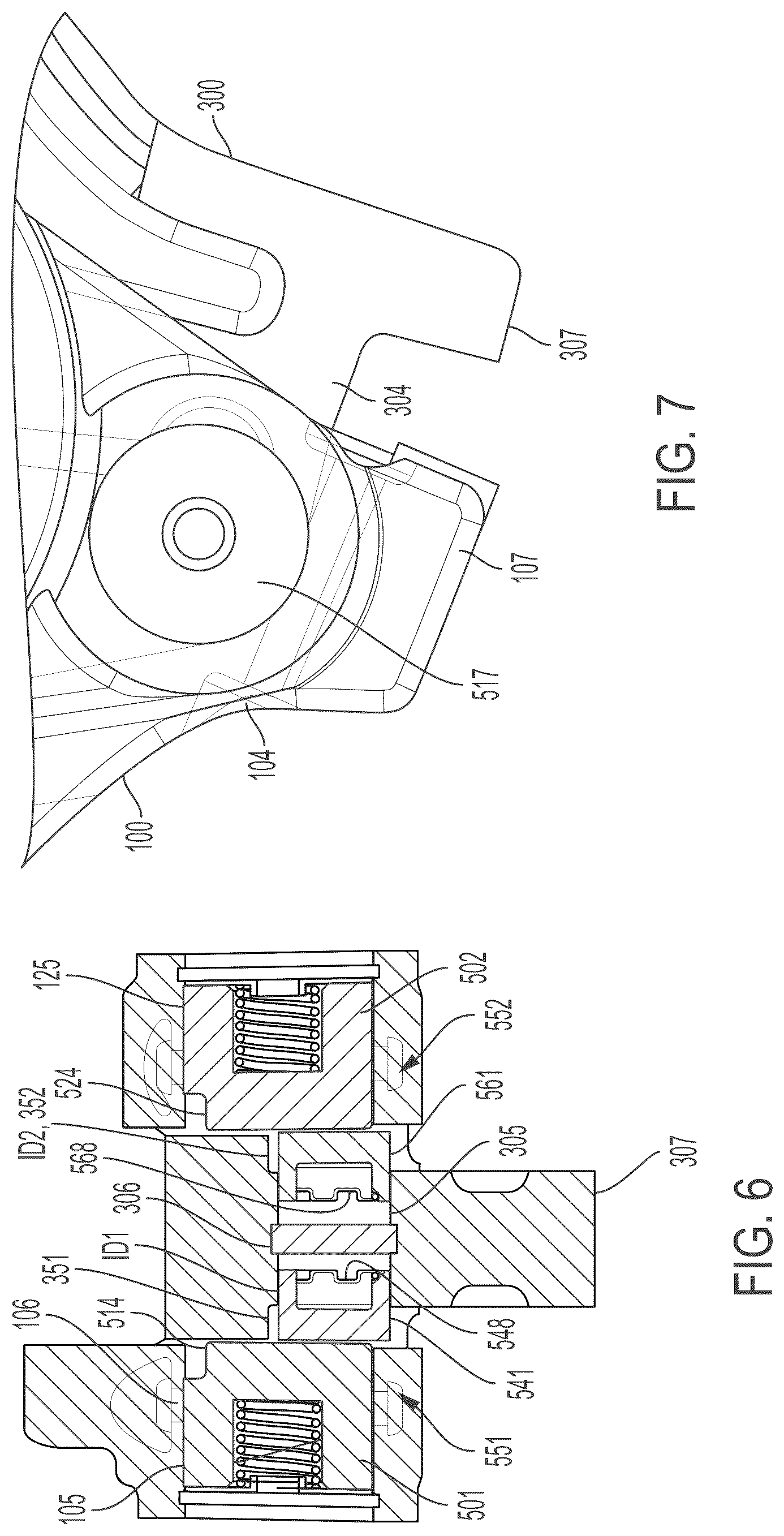 Patent US12378903 Figure 6 – Latching pin assembly and deactivating rocker arm assembly