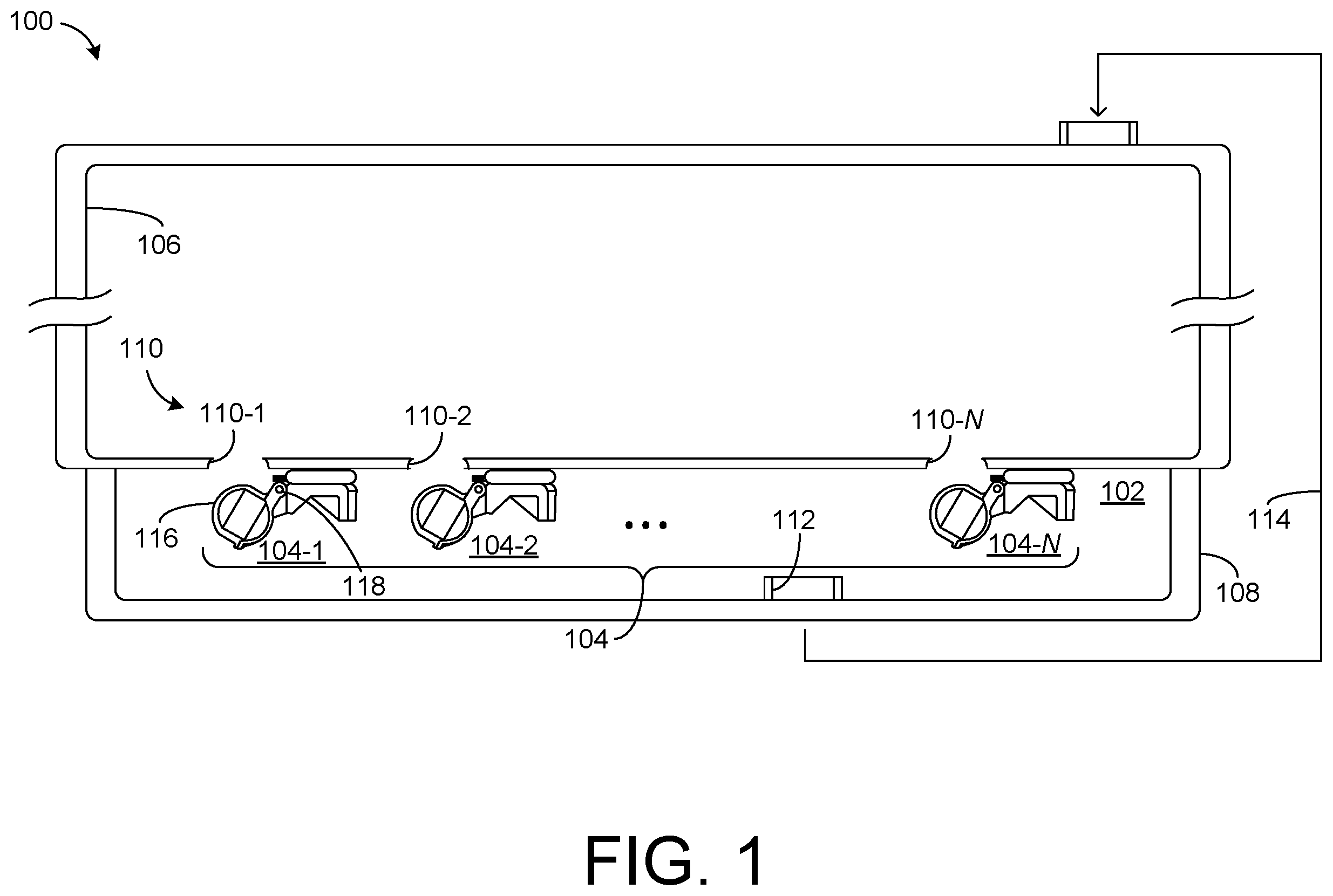Patent US12378904 Figure 1 – Flotation-based valve to prevent oil from exiting a vehicle oil sump