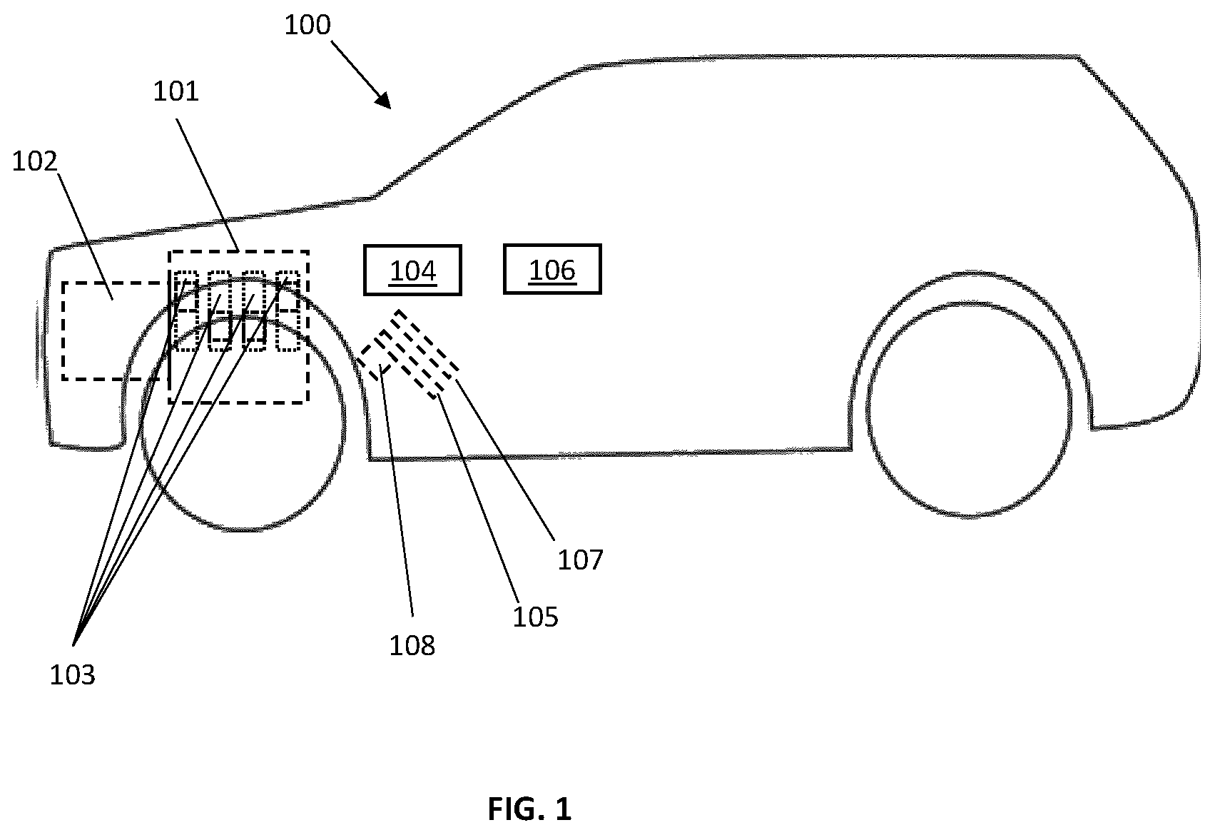 Patent US12378905 Figure 1 – Exhaust system, controller and method for an internal combustion engine