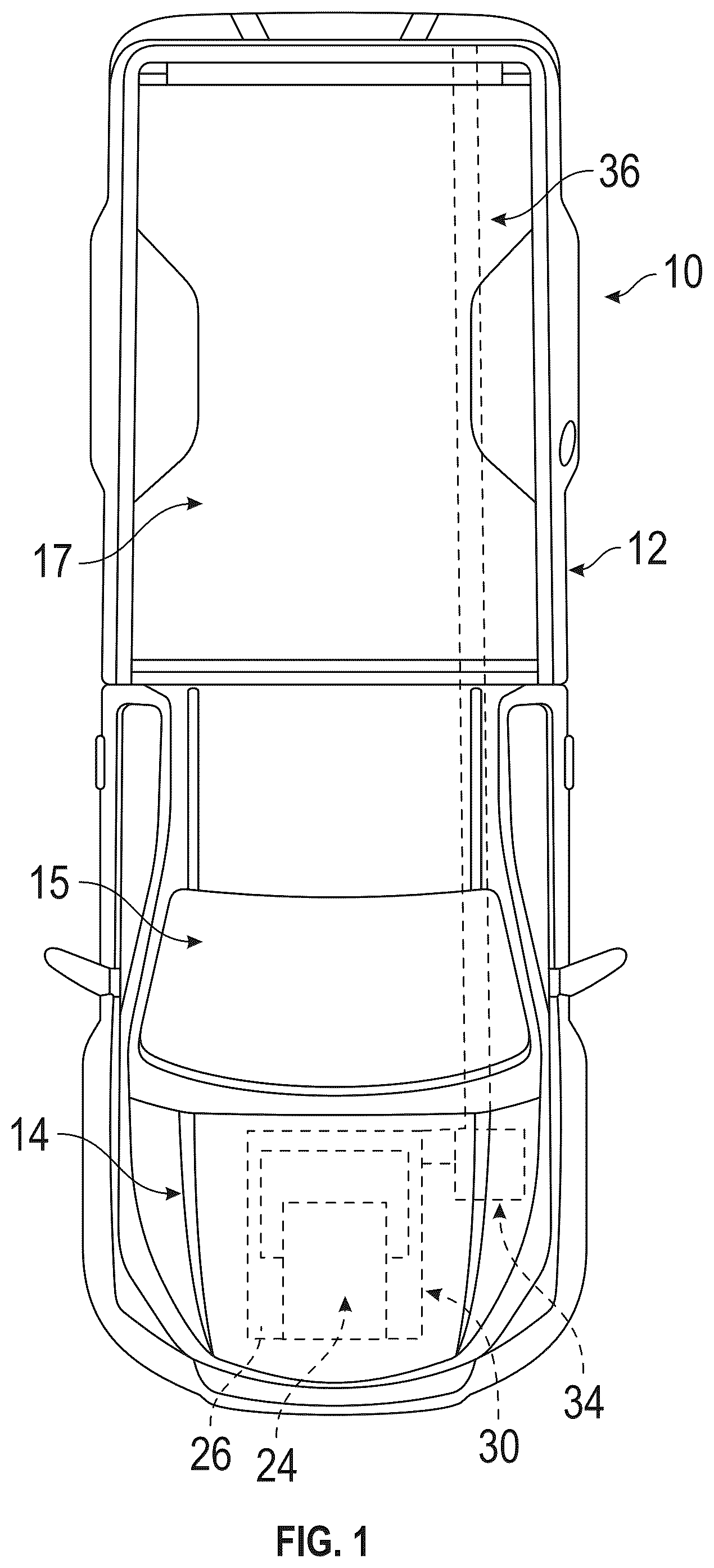 Patent US12378908 Figure 1 – Exhaust gas treatment system and model for controlling hydrocarbon adsorption/desorption in hydrocarbon trap