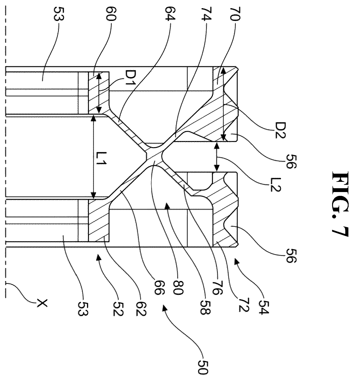 Patent US12378917 Figure 7 – Sun gear for a mechanical reduction gear of an aircraft turbomachine