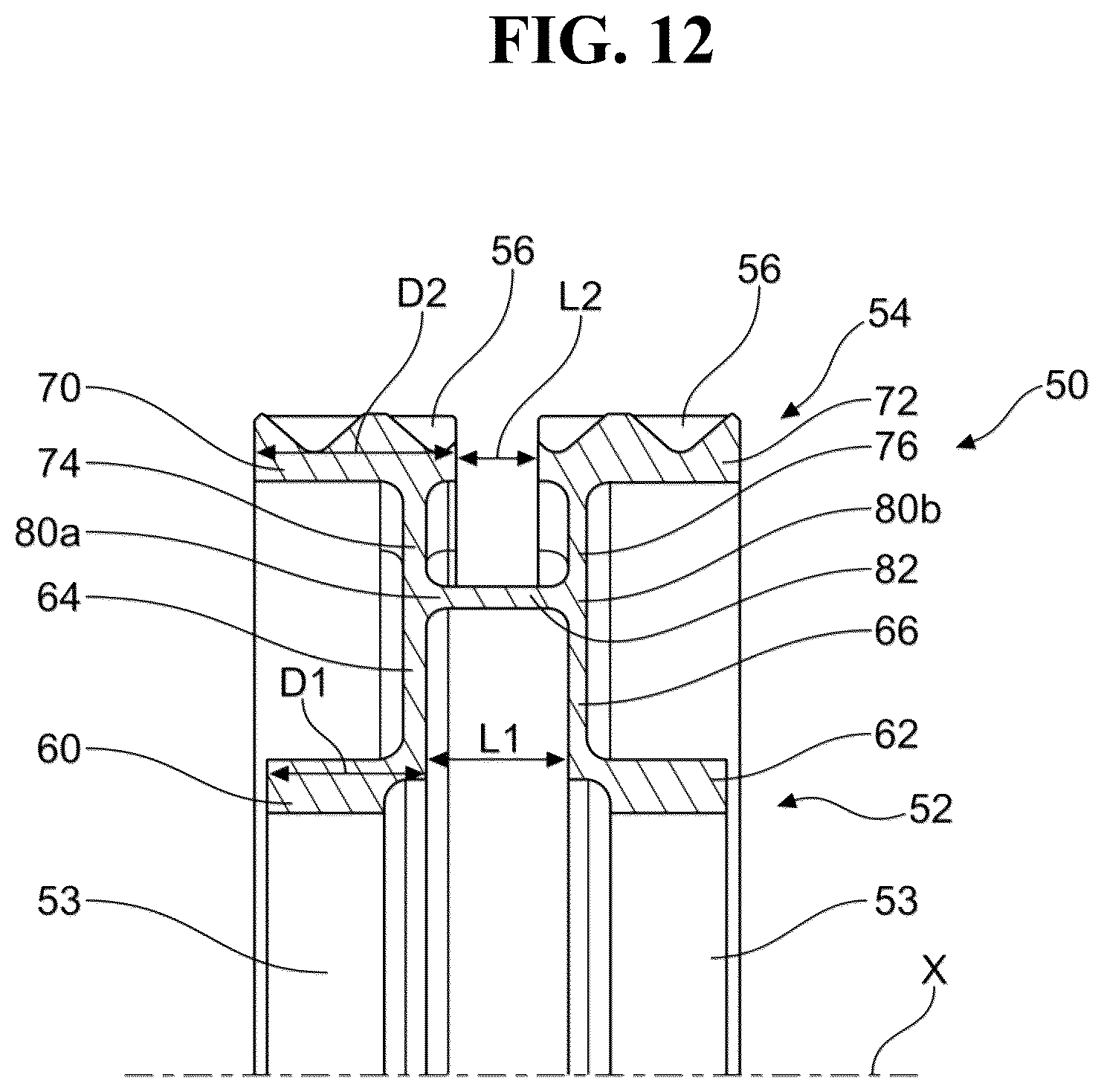 Patent US12378917 Figure 12 – Sun gear for a mechanical reduction gear of an aircraft turbomachine