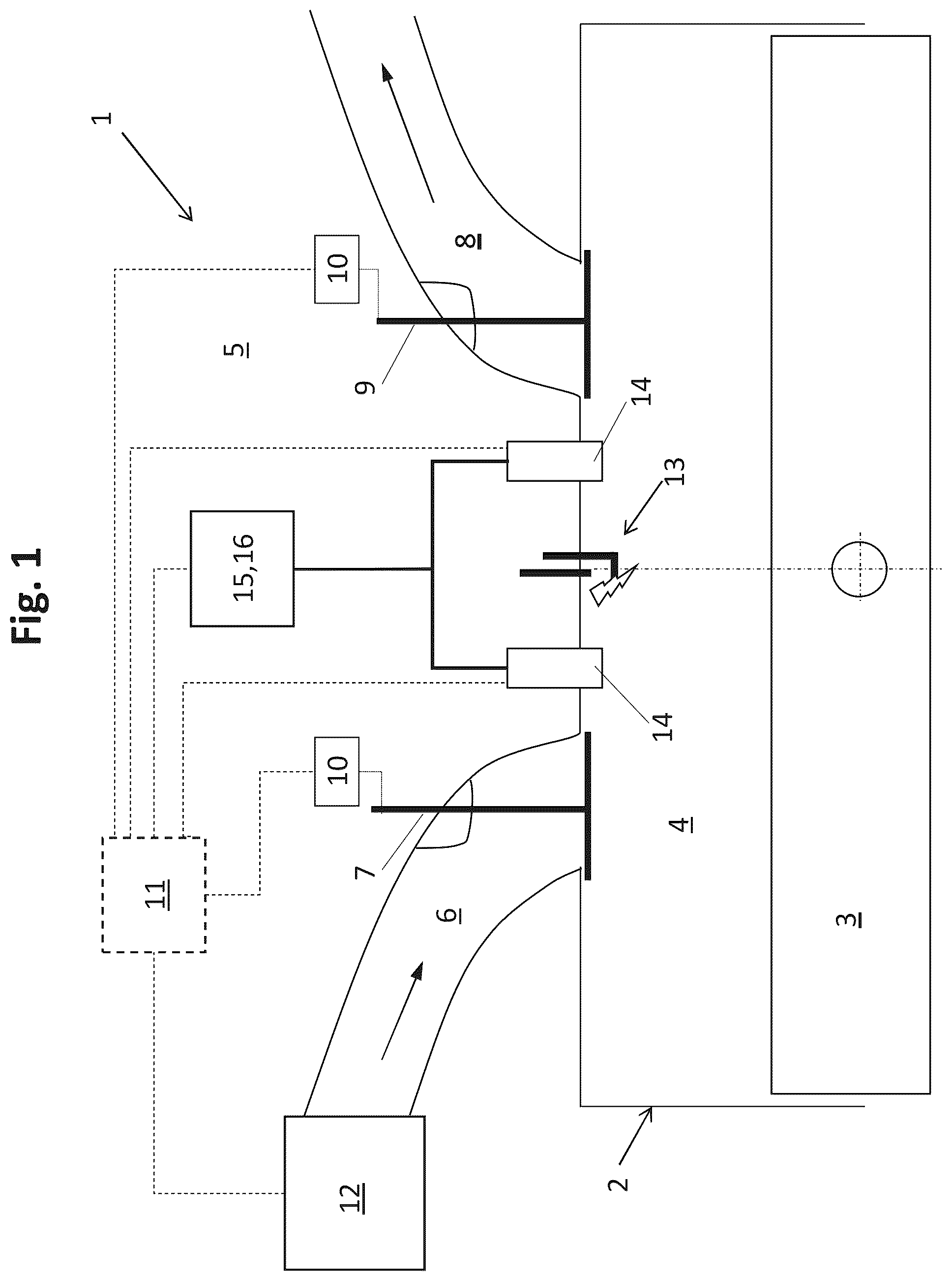 Patent US12378921 Figure 1 – Internal combustion engine and a method for operating an internal combustion engine