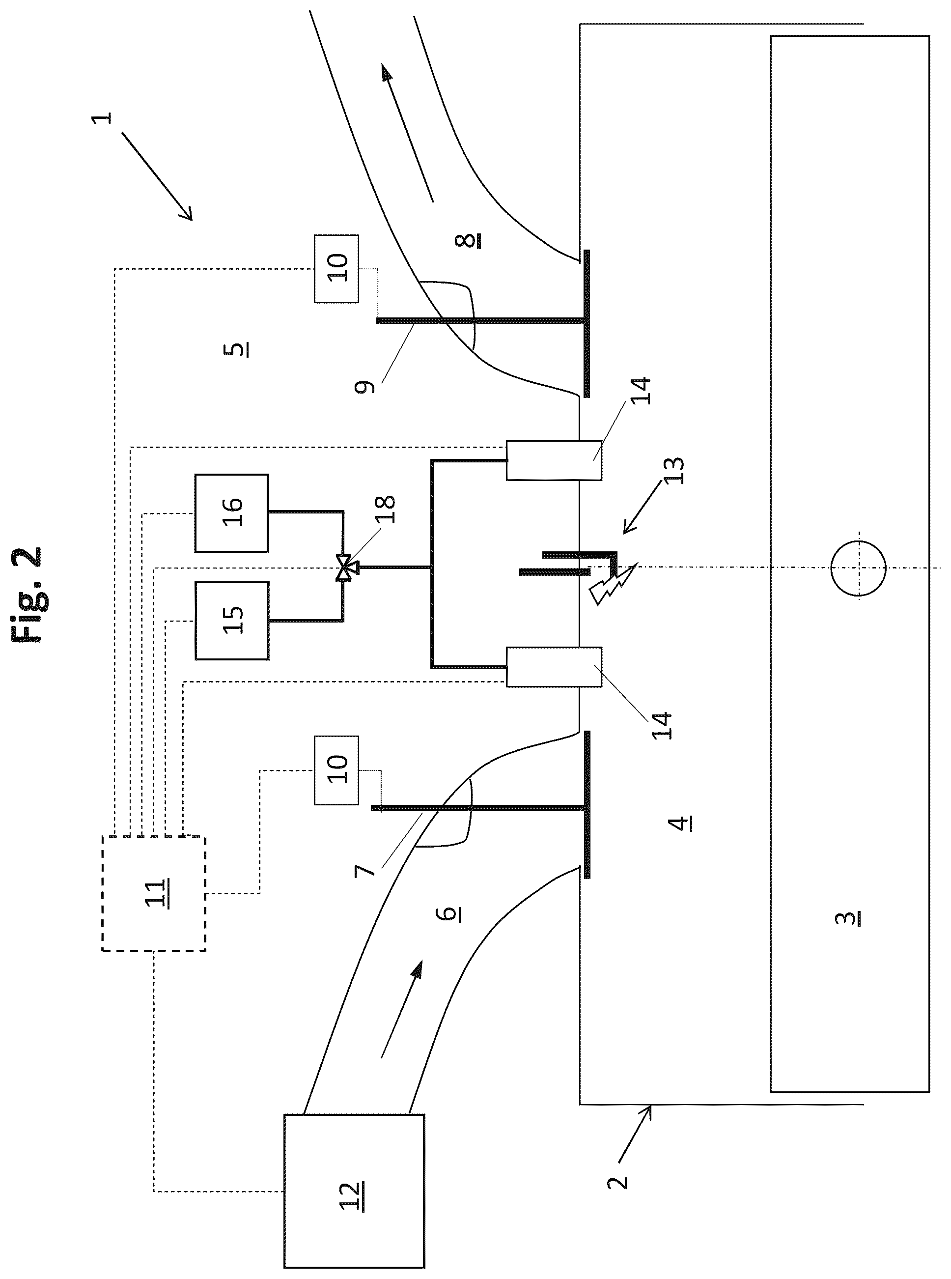 Patent US12378921 Figure 2 – Internal combustion engine and a method for operating an internal combustion engine