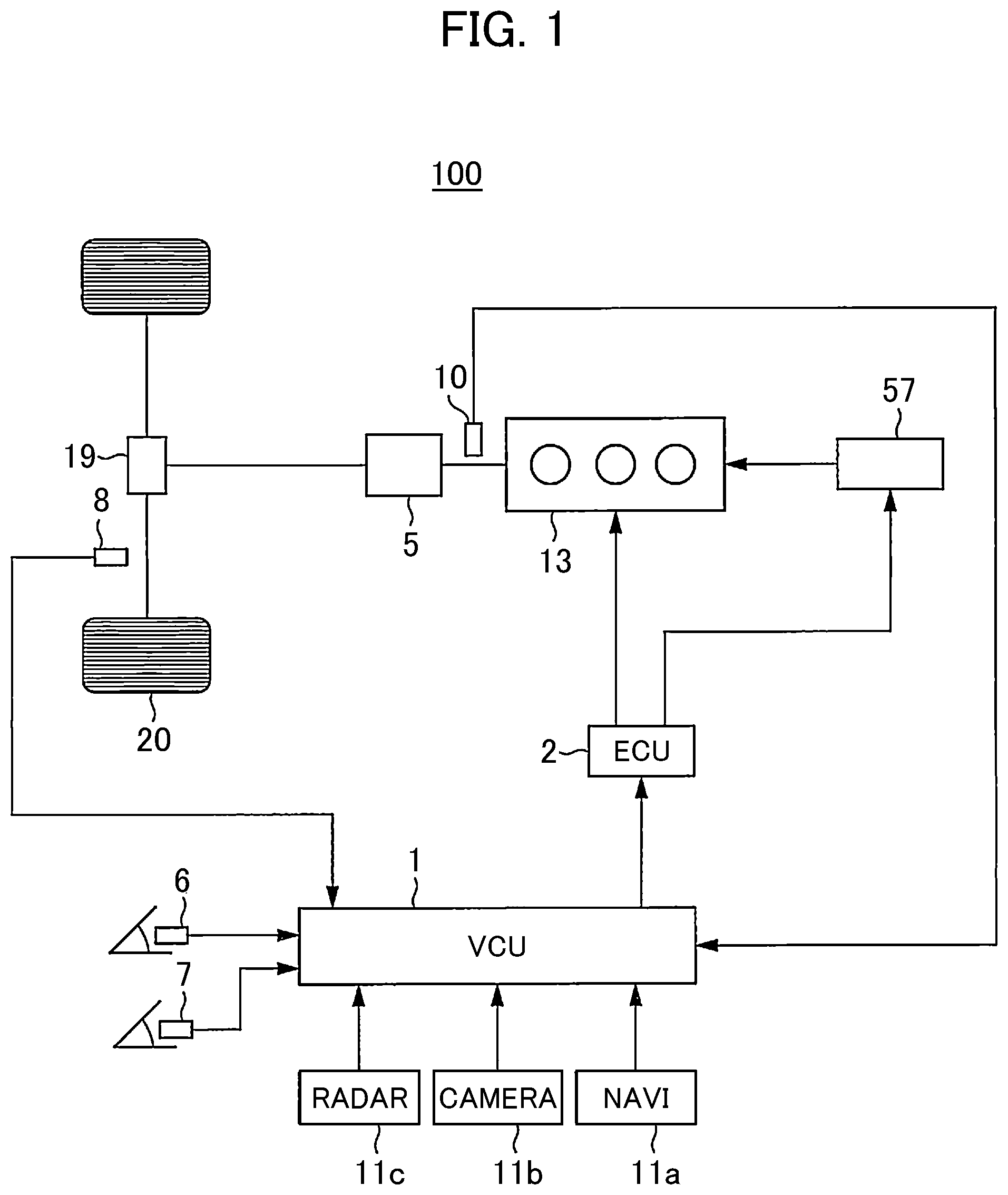 Patent US12378927 Figure 1 – In-vehicle control device and method for controlling internal combustion engine