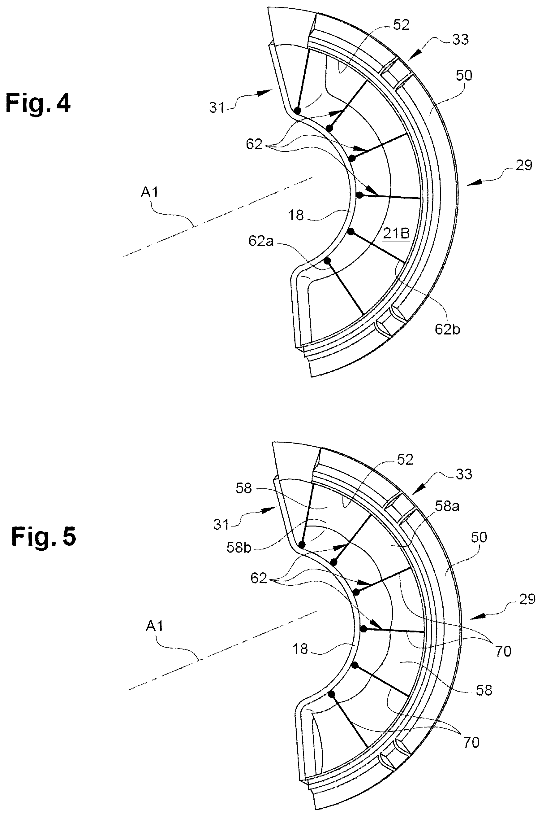 Patent US12378929 Figure 3 – Thrust reverser comprising fixed cascades and a sealing membrane