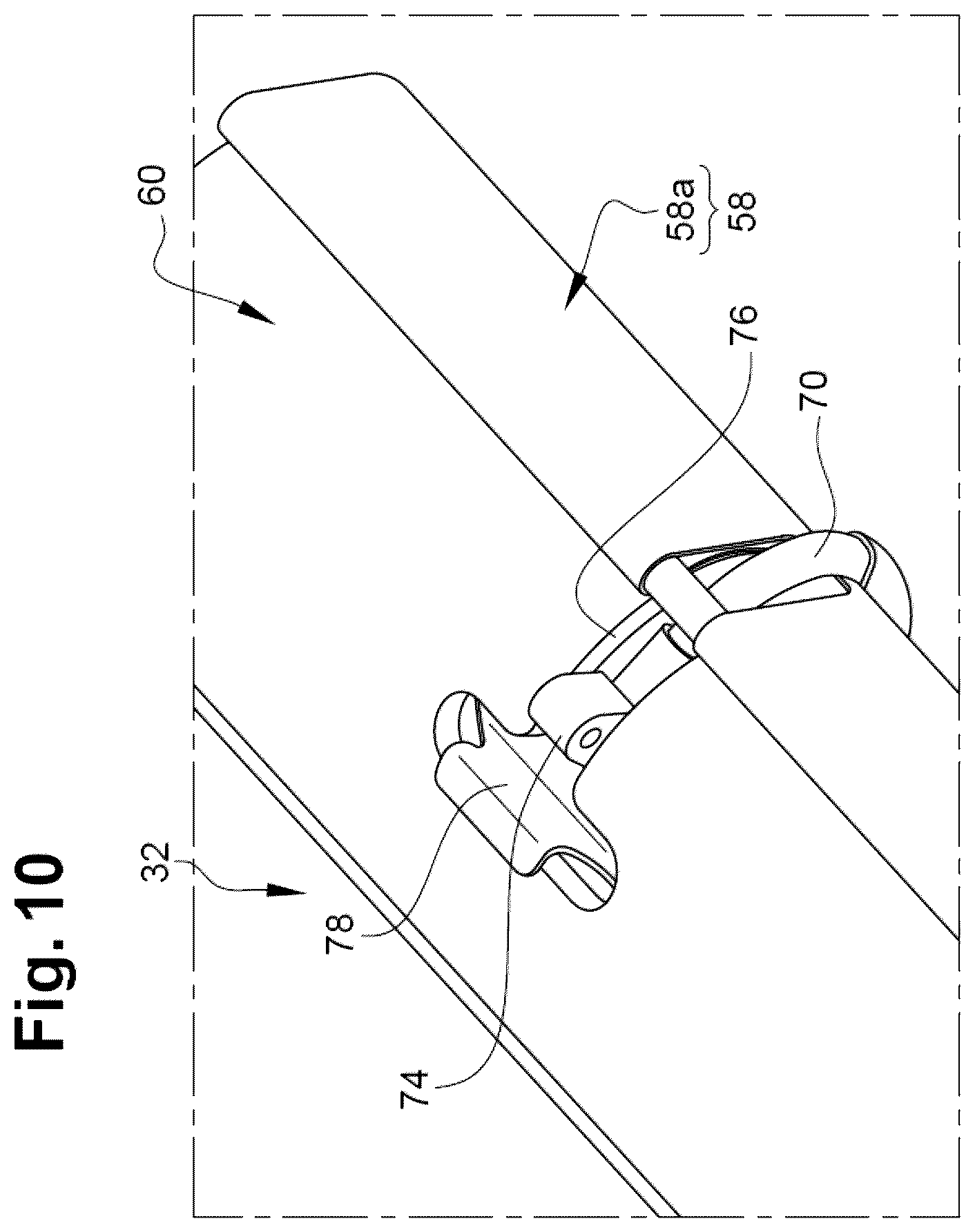 Patent US12378929 Figure 8 – Thrust reverser comprising fixed cascades and a sealing membrane