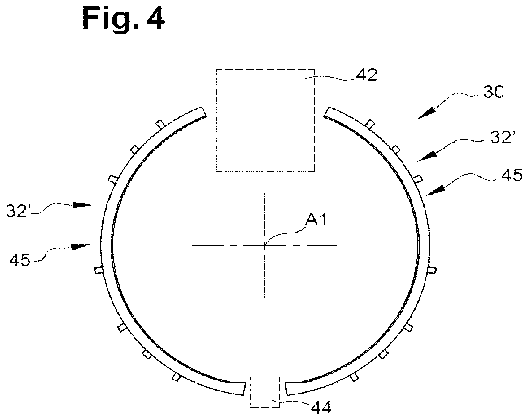 Patent US12378930 Figure 3 – Thrust reverser comprising movable cascades and a sealing membrane