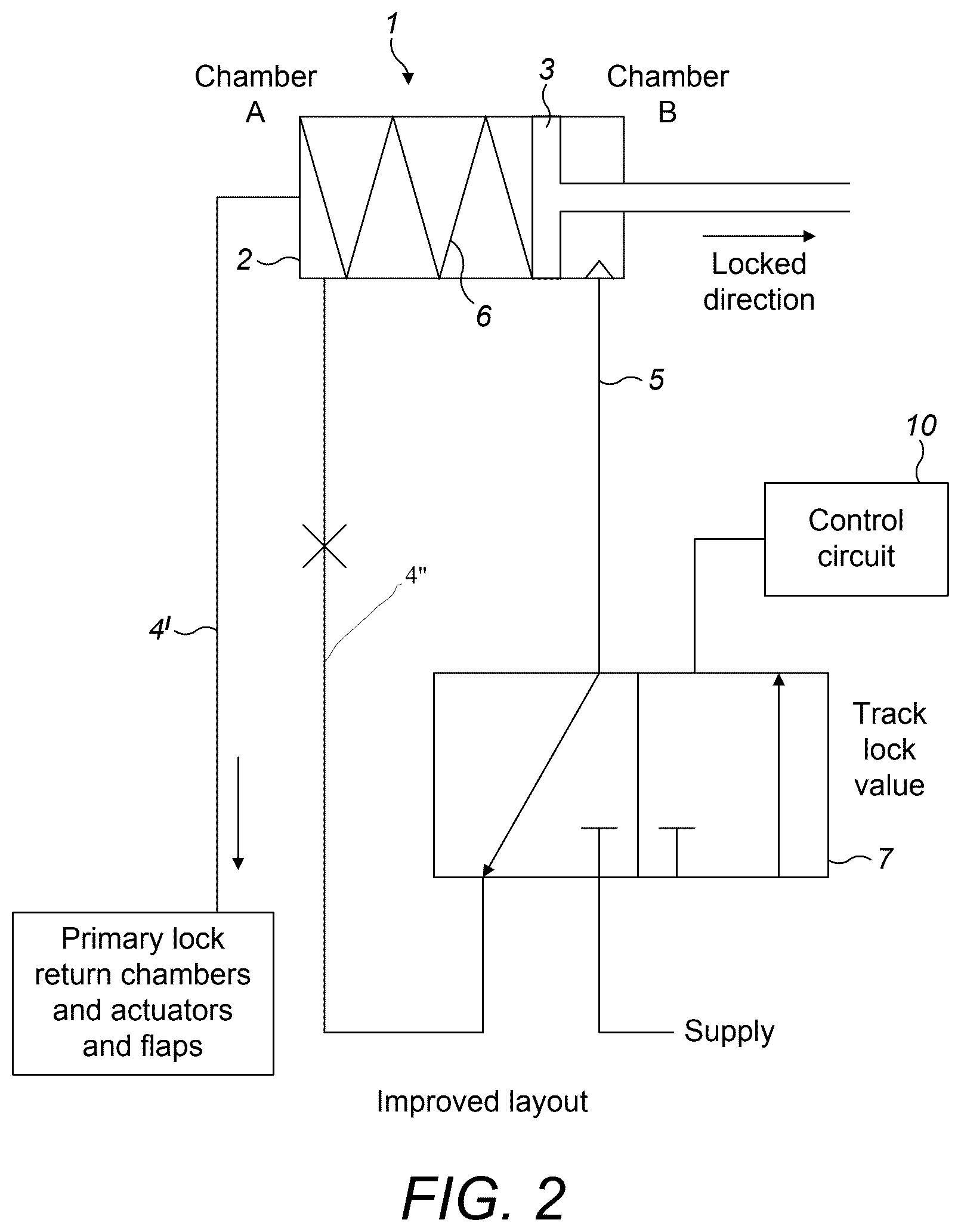 Patent US12378931 Figure 2 – Hydraulically actuated mechanical lock assembly