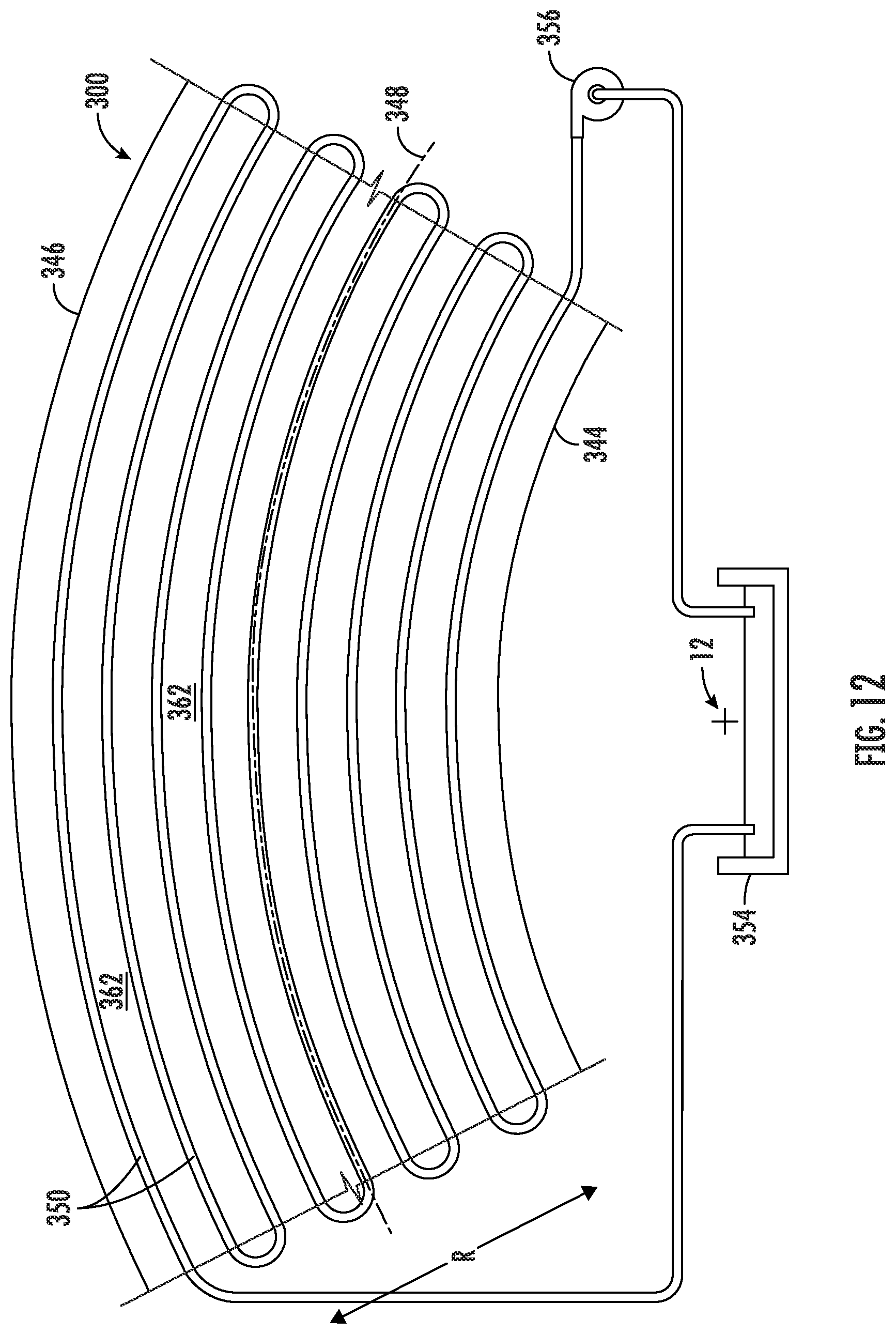 Patent US12378932 Figure 7 – Gas turbine engine having a heat exchanger located in an annular duct
