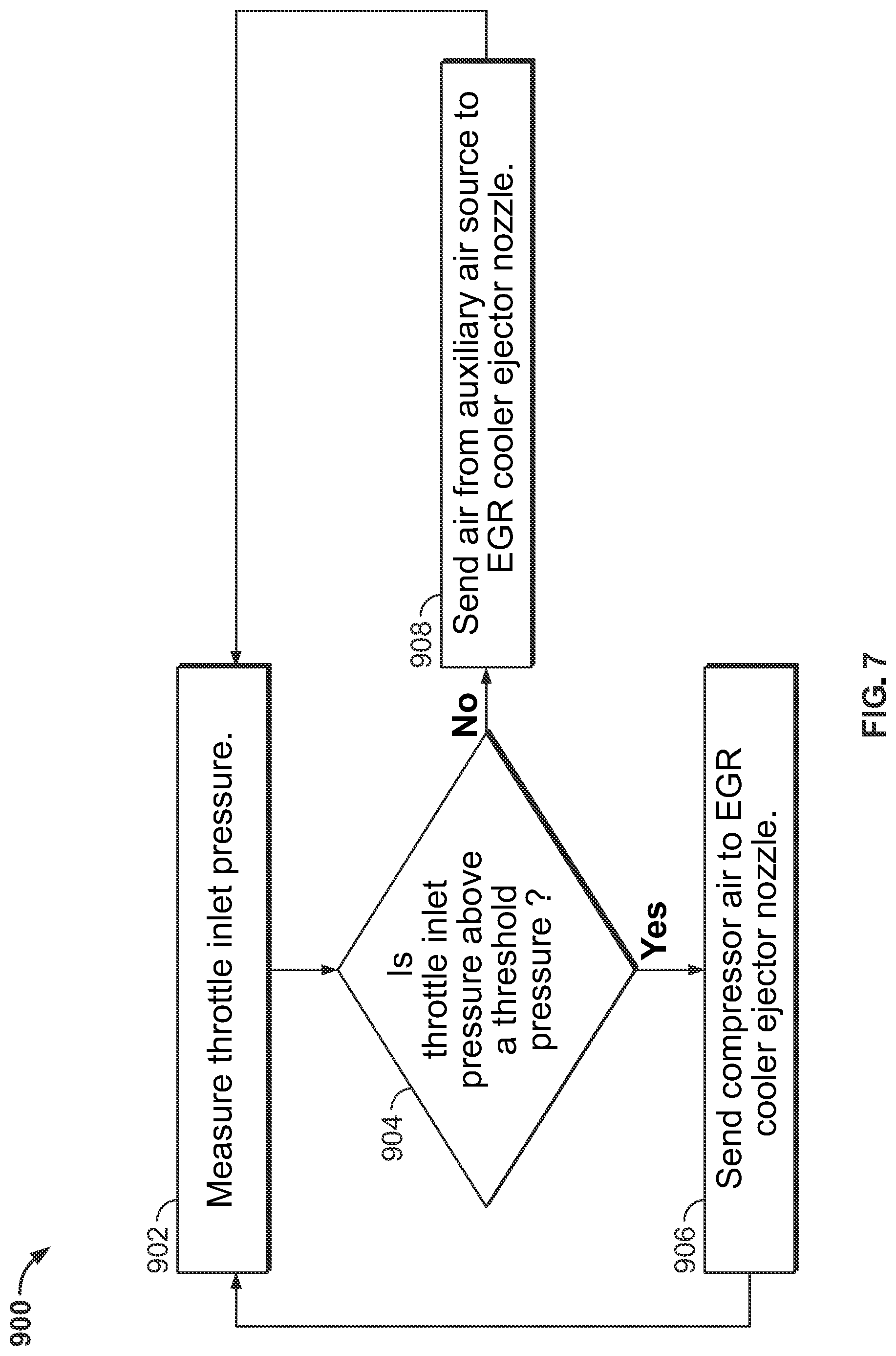 Patent US12378934 Figure 8 – Low-pressure EGR system with condensate management