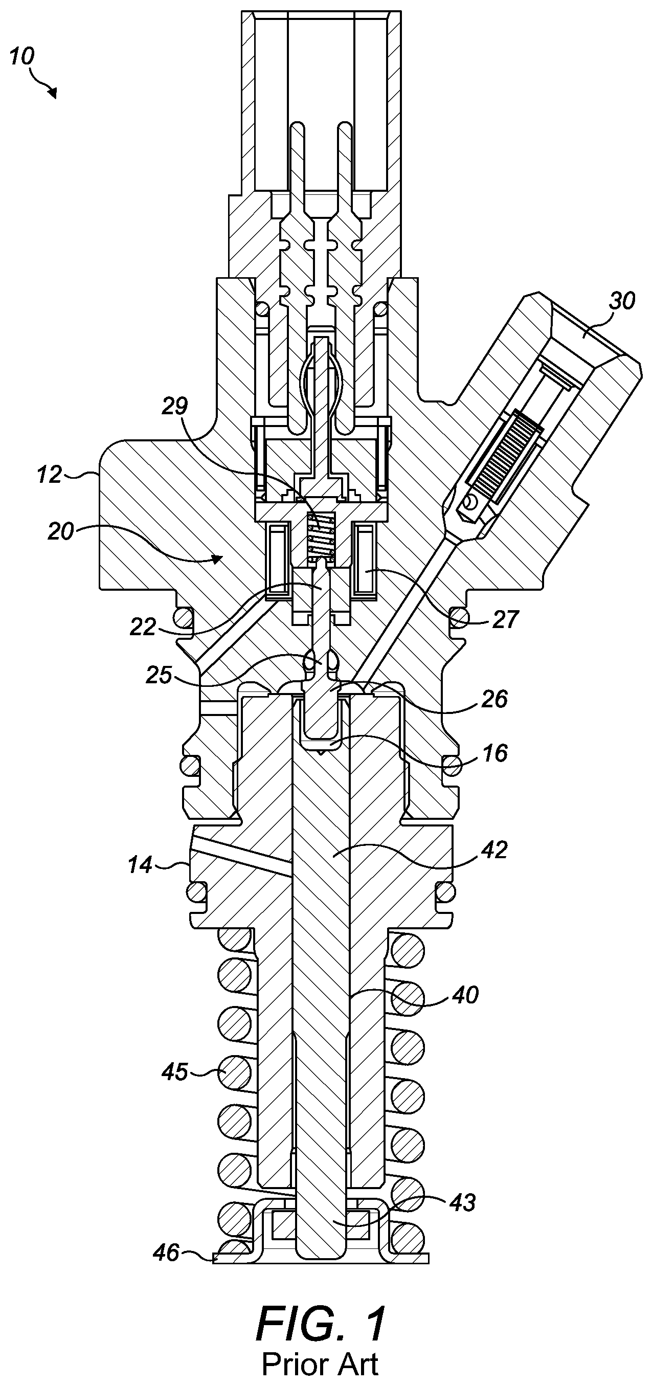 Patent US12378935 Figure 1 – Fuel pump