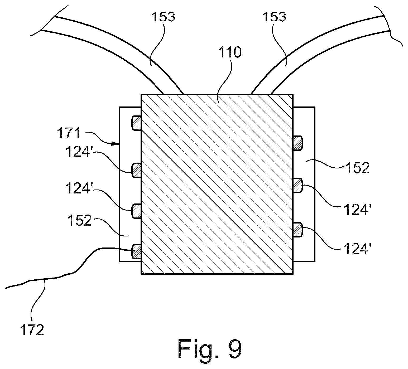Patent US12378936 Figure 7 – Cleaning device with cleaning medium reception chamber for receiving cleaning medium after passing a device to be cleaned