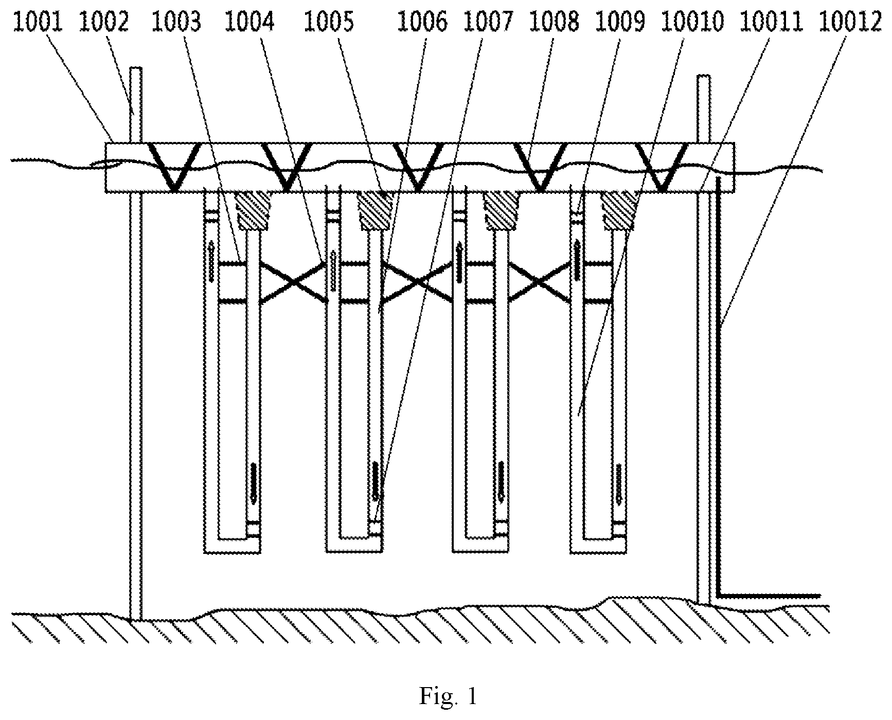 Patent US12378940 Figure 1 – Underwater ducted hydroelectric power generation system