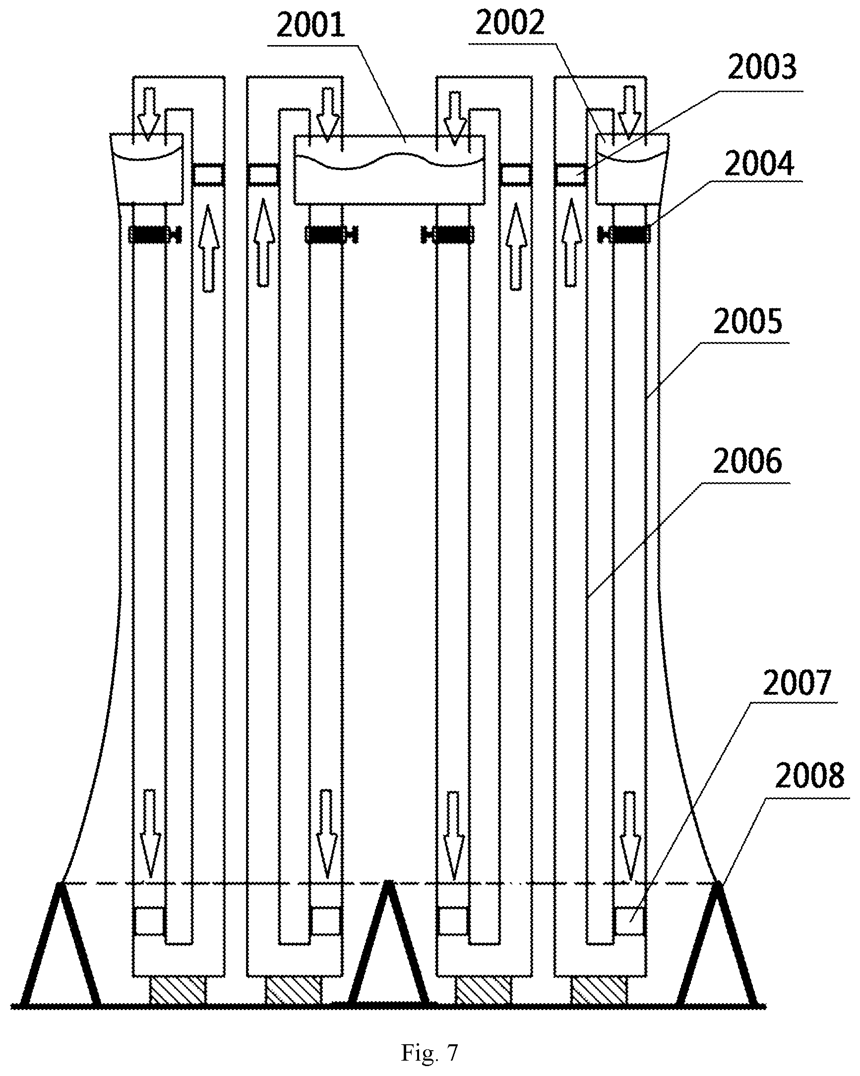 Patent US12378940 Figure 7 – Underwater ducted hydroelectric power generation system