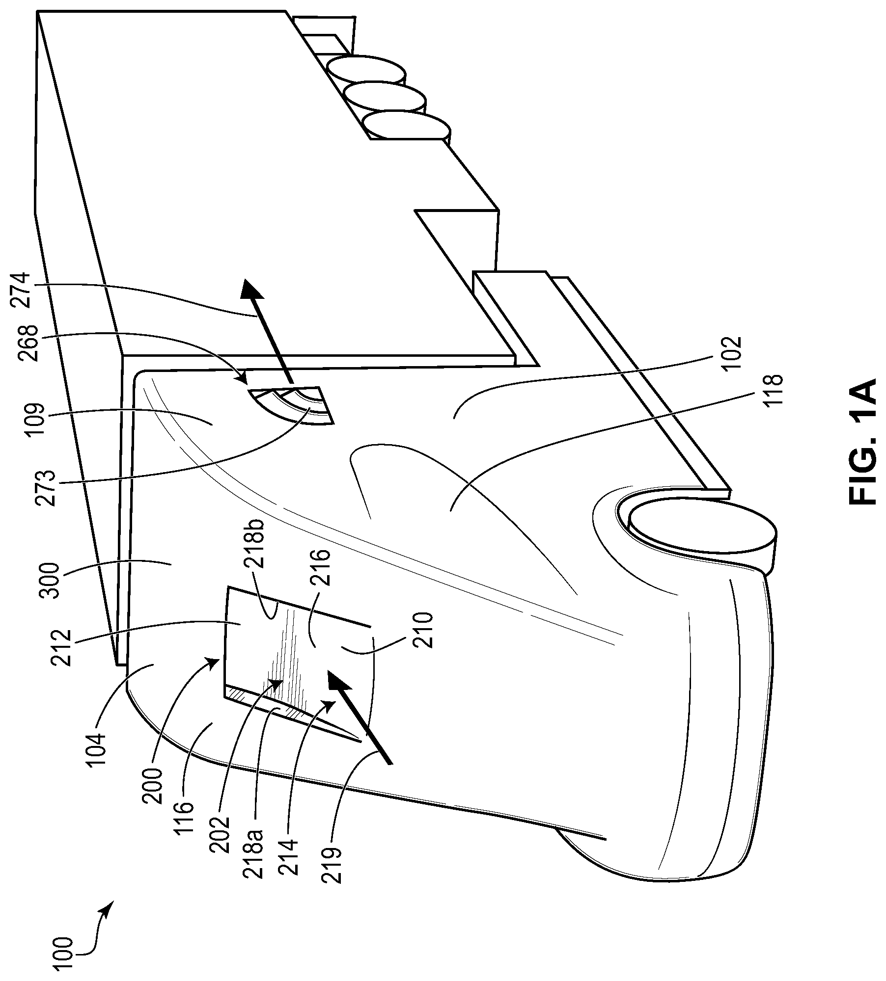 Patent US12378946 Figure 1 – Vehicular wind turbine system for drag reduction