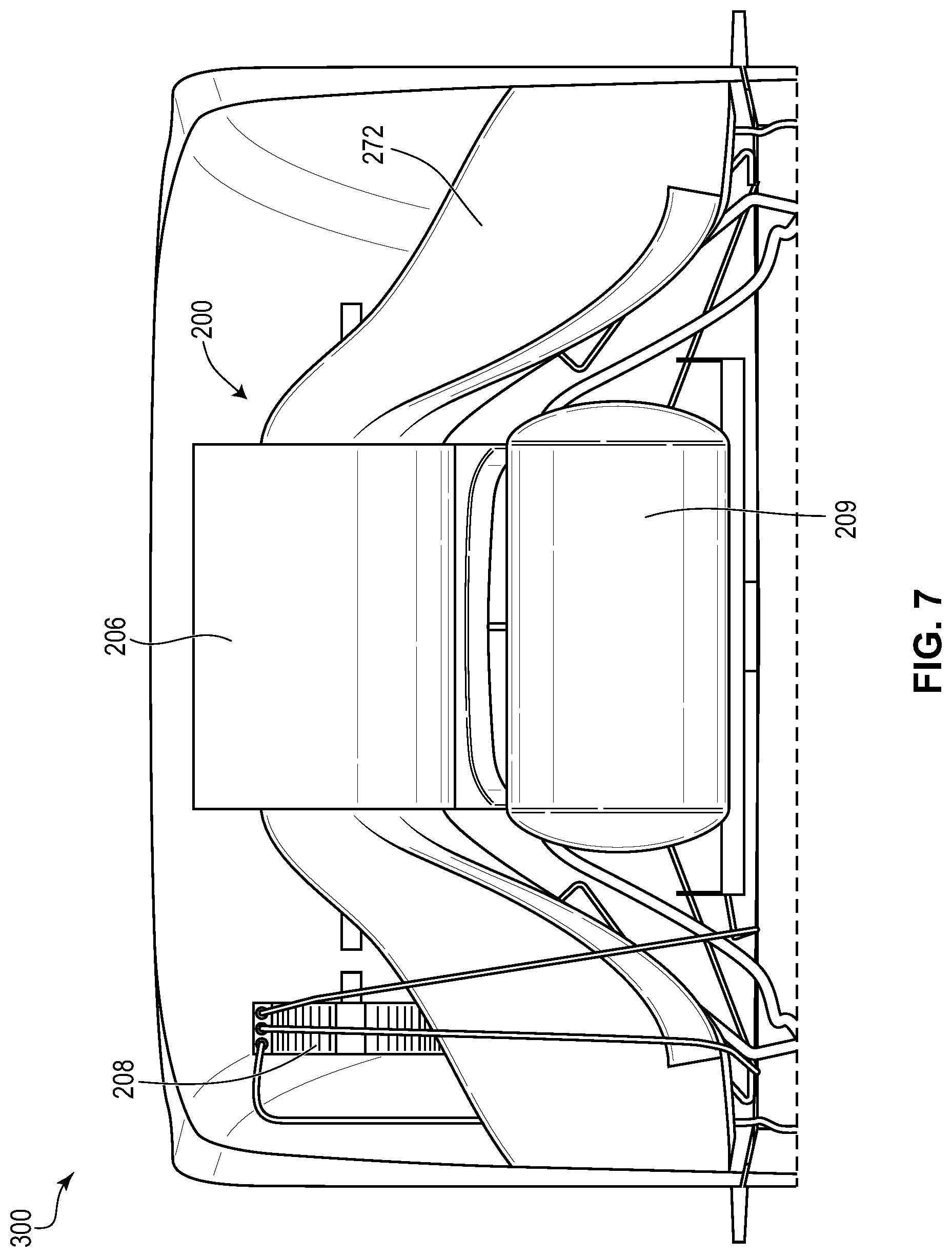 Patent US12378946 Figure 14 – Vehicular wind turbine system for drag reduction