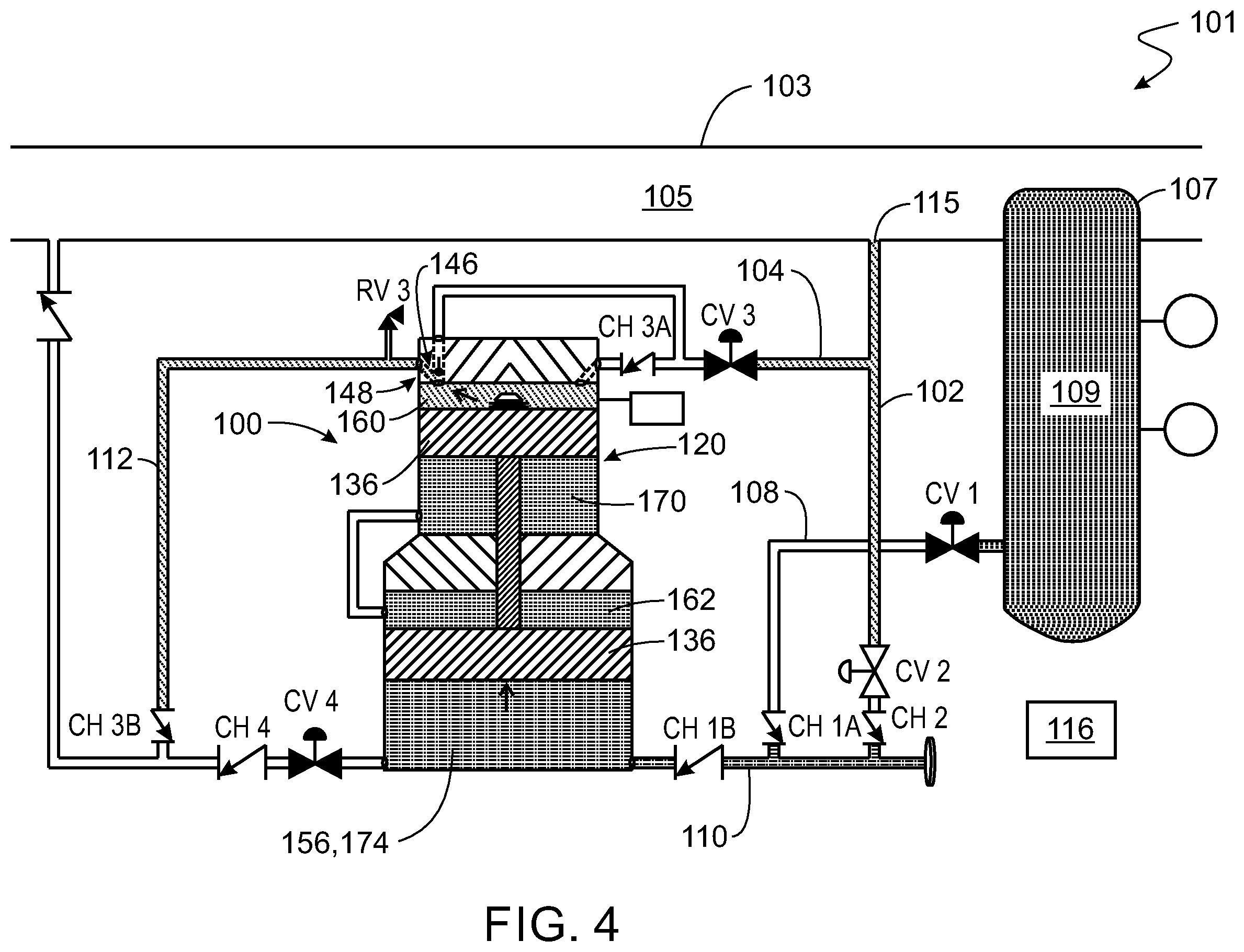 Patent US12378954 Figure 4 – Process pumps and related methods of treating a process line