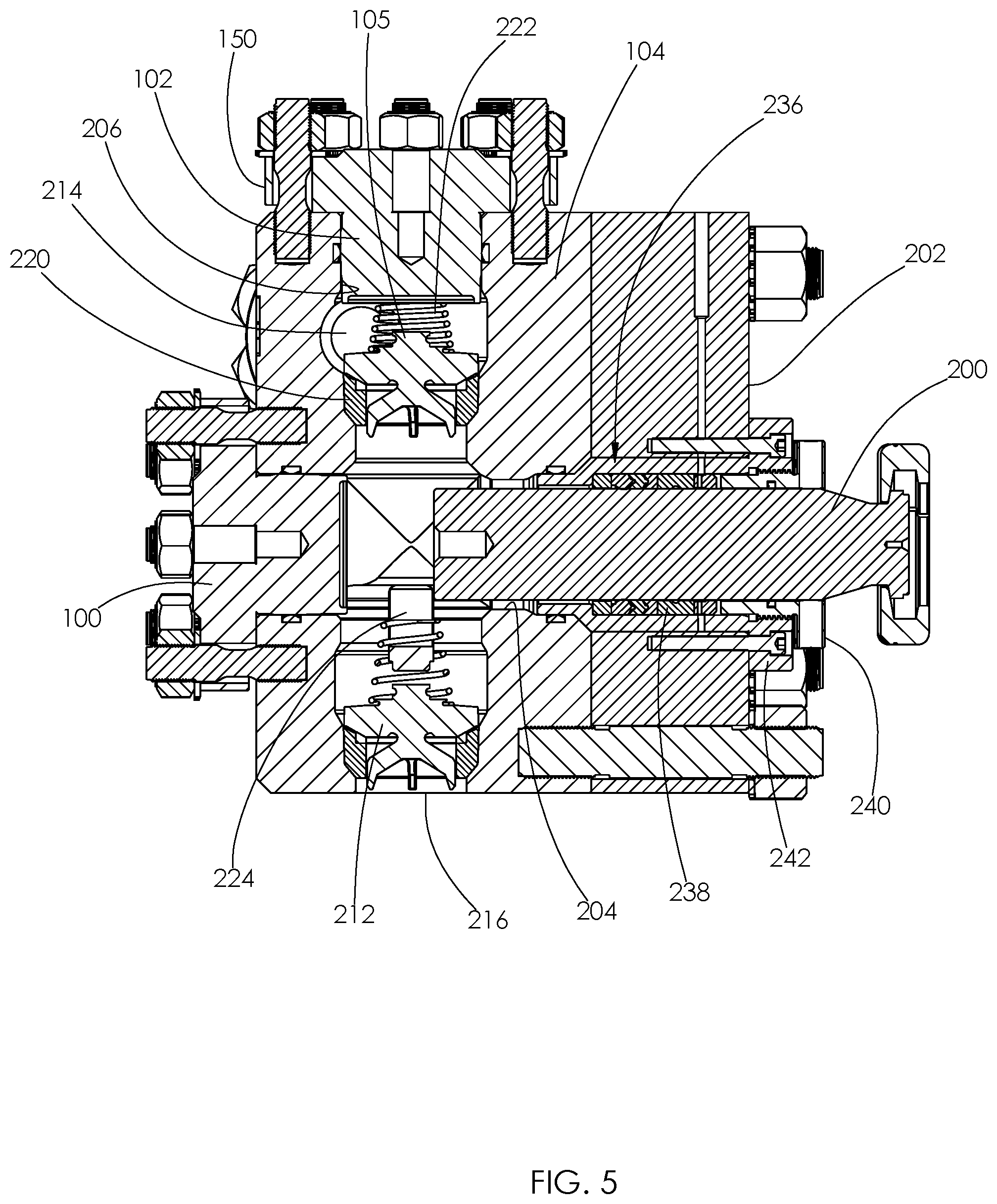 Patent US12378957 Figure 4 – Fluid end plug with bore clearance