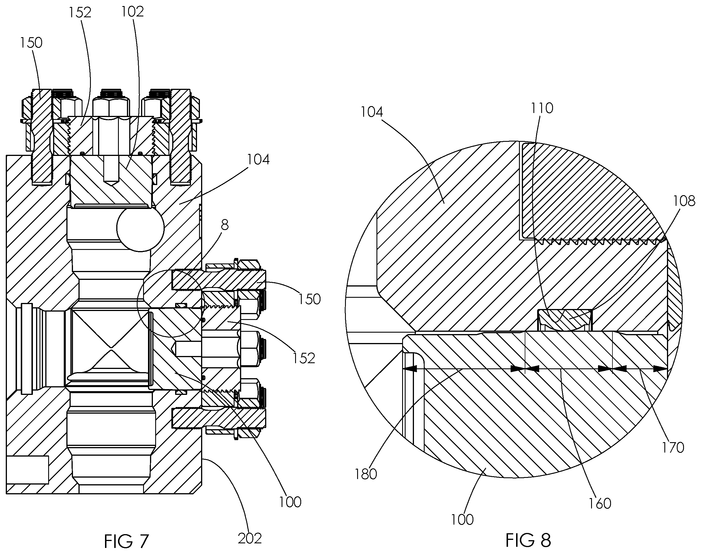 Patent US12378957 Figure 6 – Fluid end plug with bore clearance