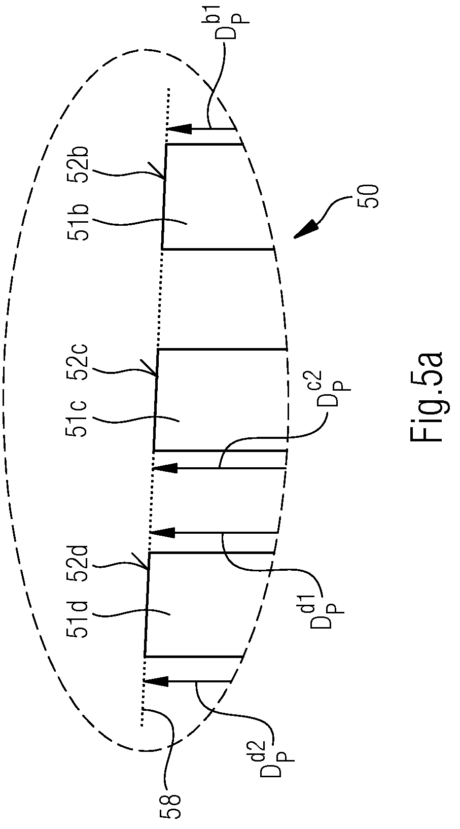 Patent US12378961 Figure 5 – Screw pump with a tapered suction-side section and a pressure-side section with a decreasing clearance