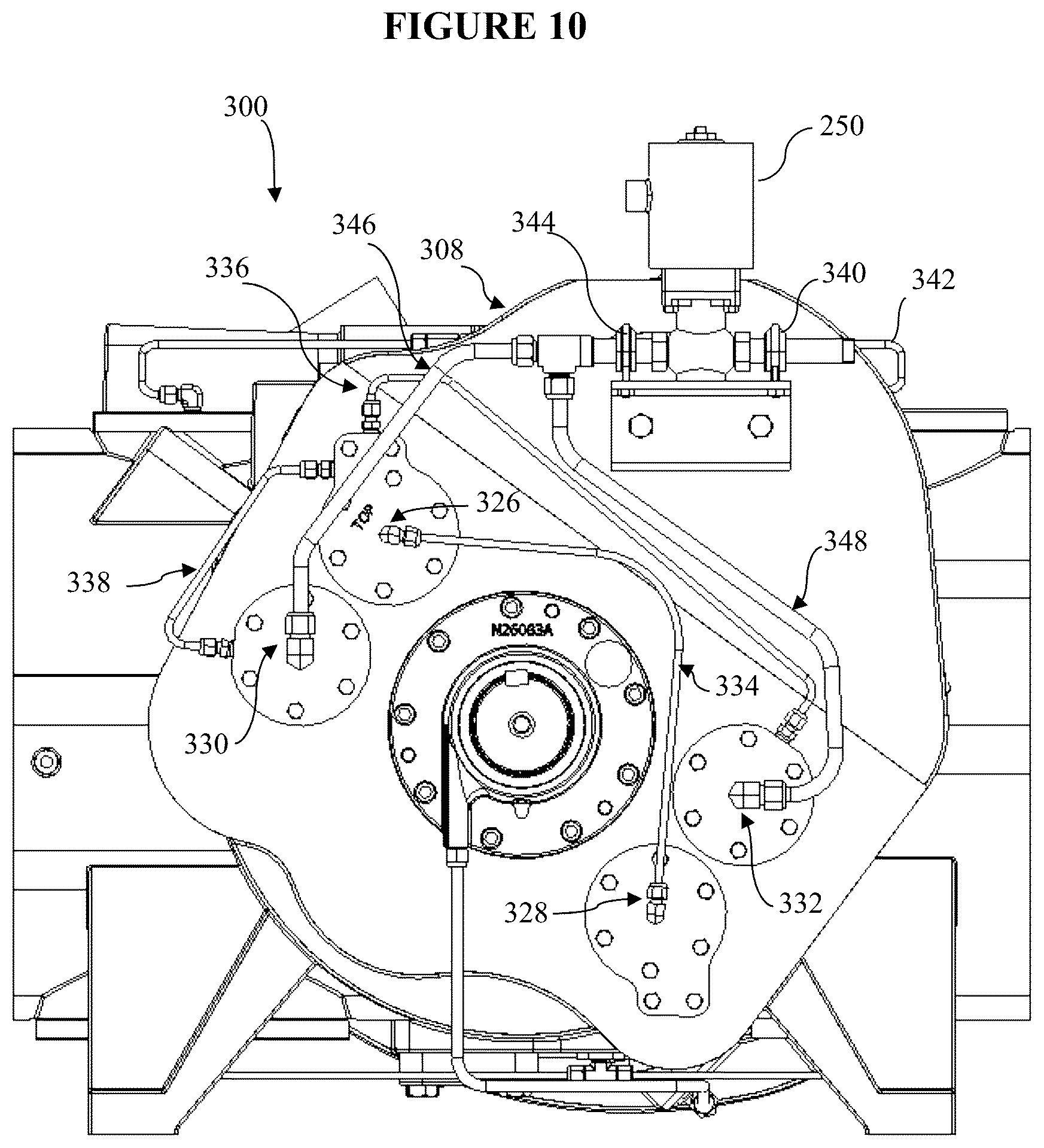 Patent US12378962 Figure 8 – Self-positioning volume slide control for screw compressor