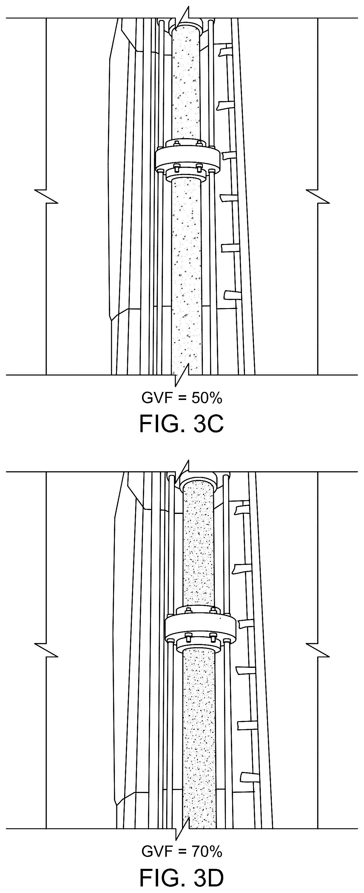 Patent US12378966 Figure 4 – Two-phase liquid-gas flow system for testing electrical submersible pumps