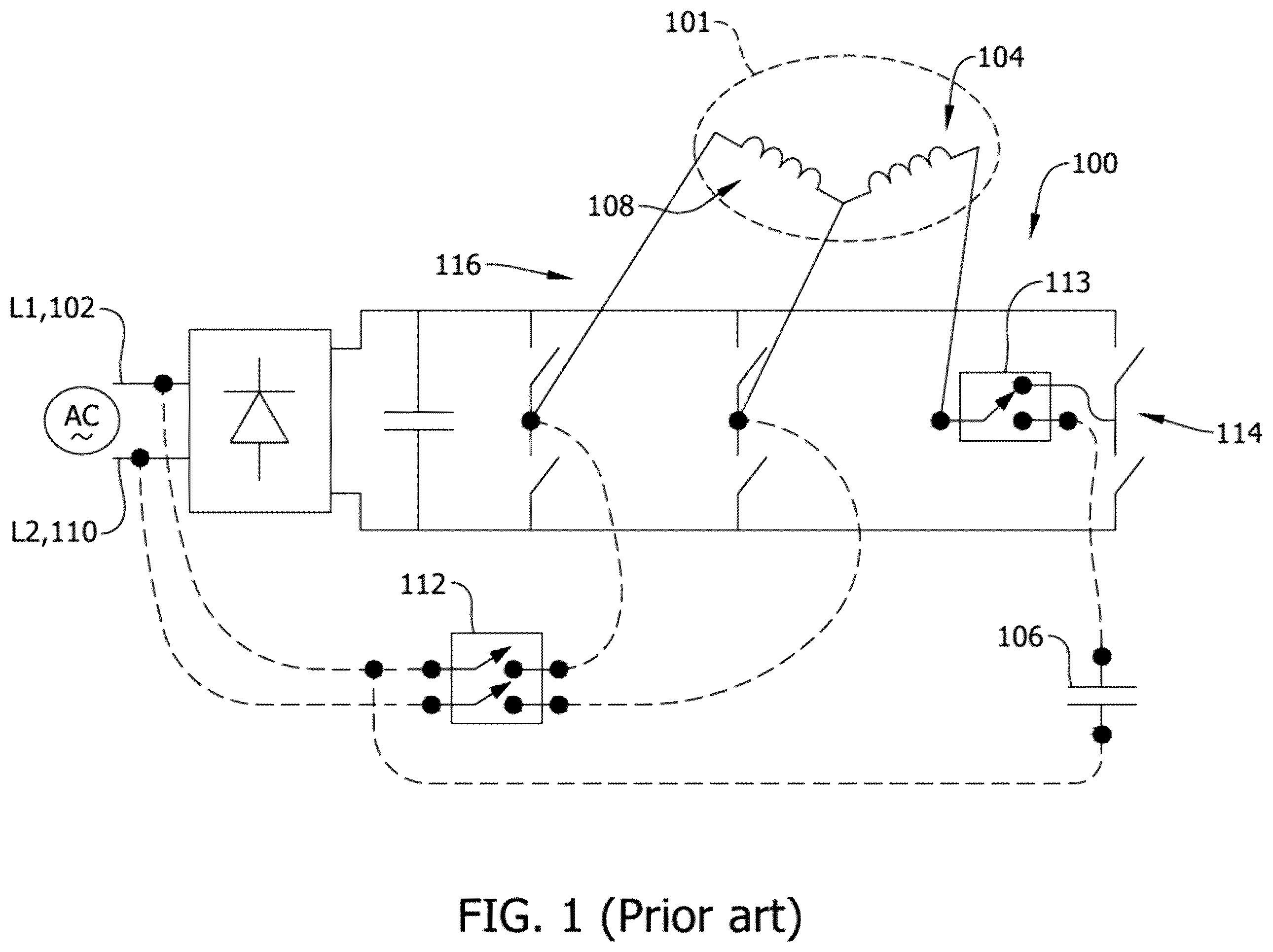 Patent US12378969 Figure 1 – Controller and drive circuit for electric motors