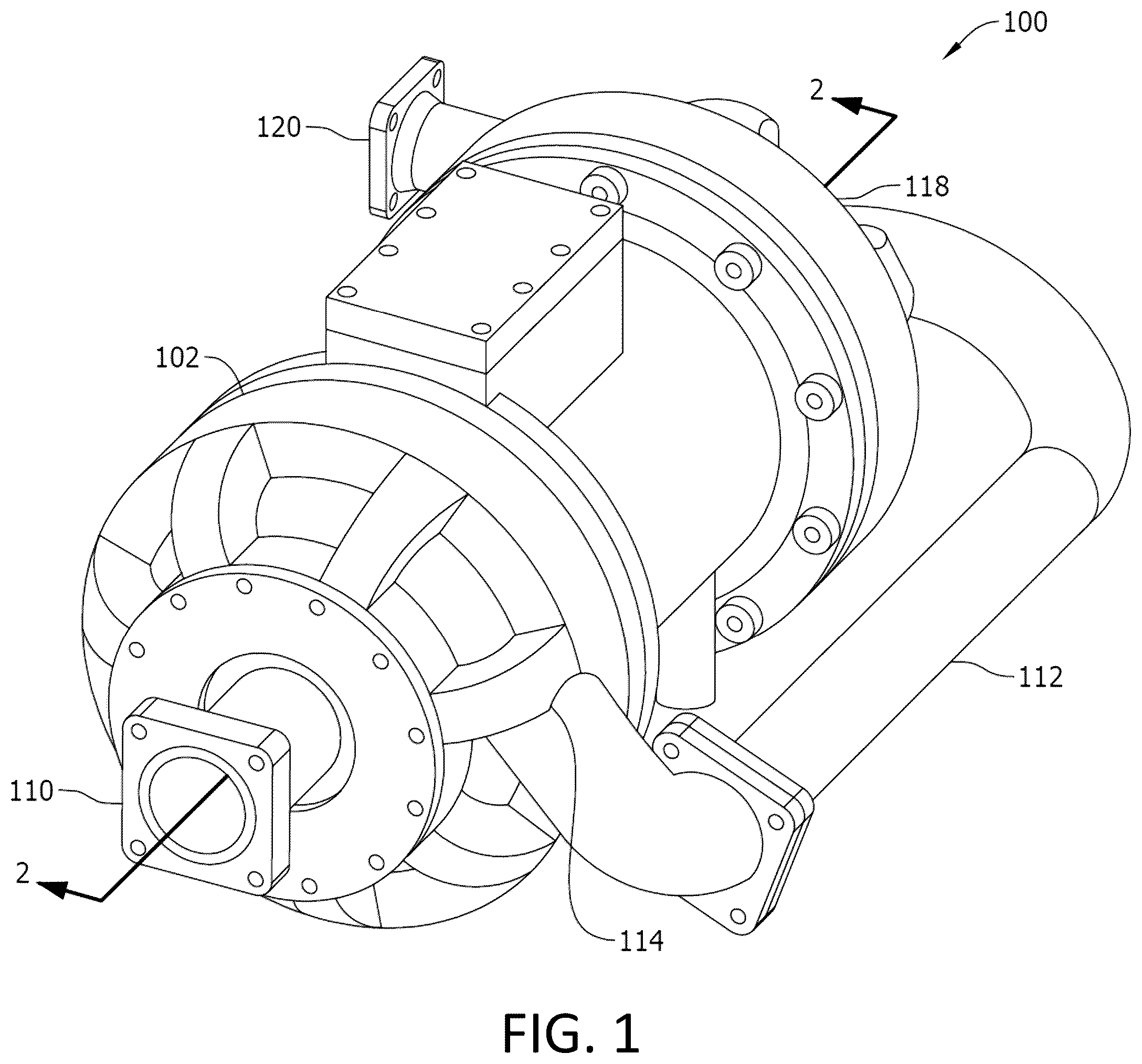 Patent US12378970 Figure 1 – Mass flow interpolation systems and methods of dynamic compressors