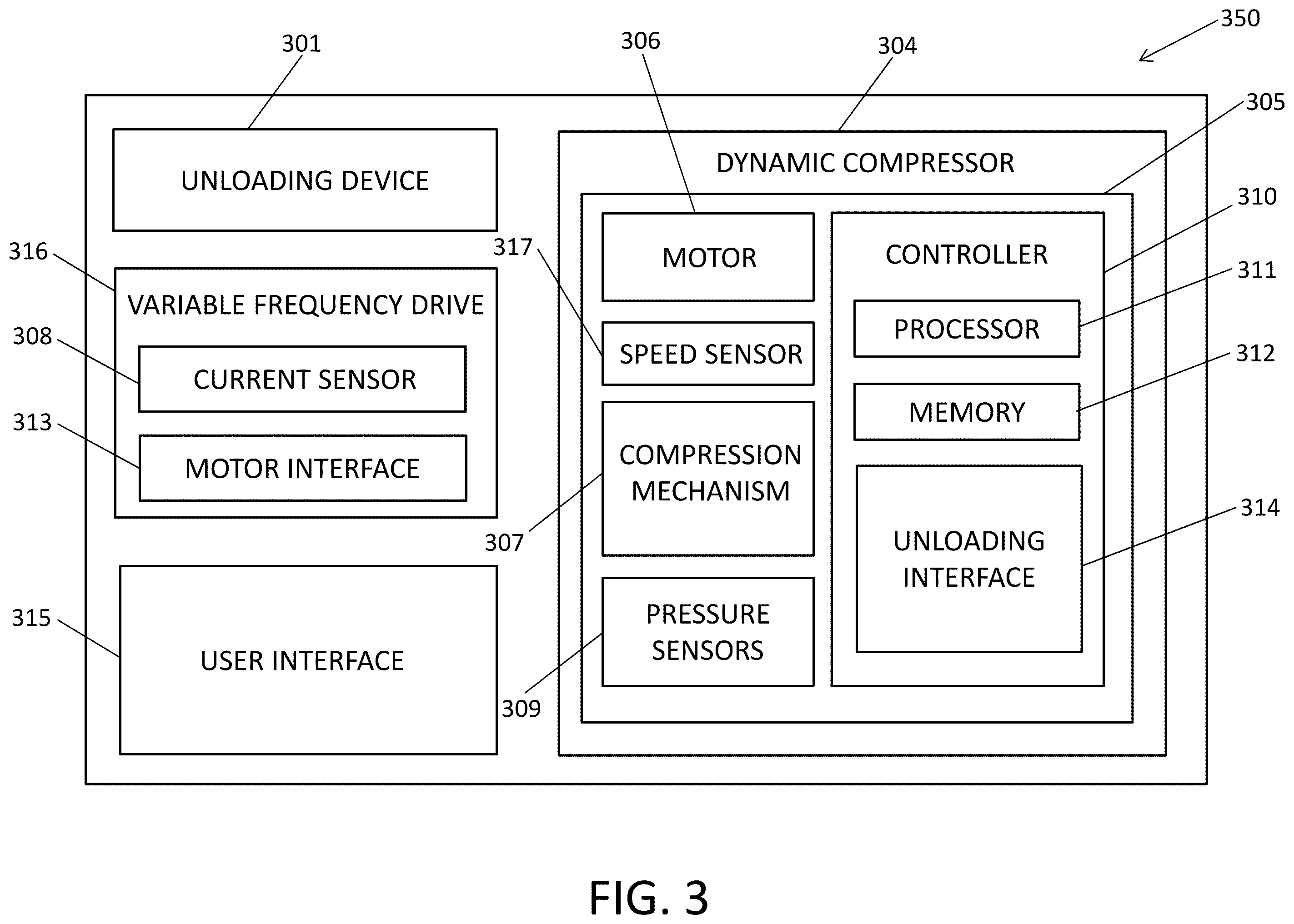 Patent US12378970 Figure 3 – Mass flow interpolation systems and methods of dynamic compressors