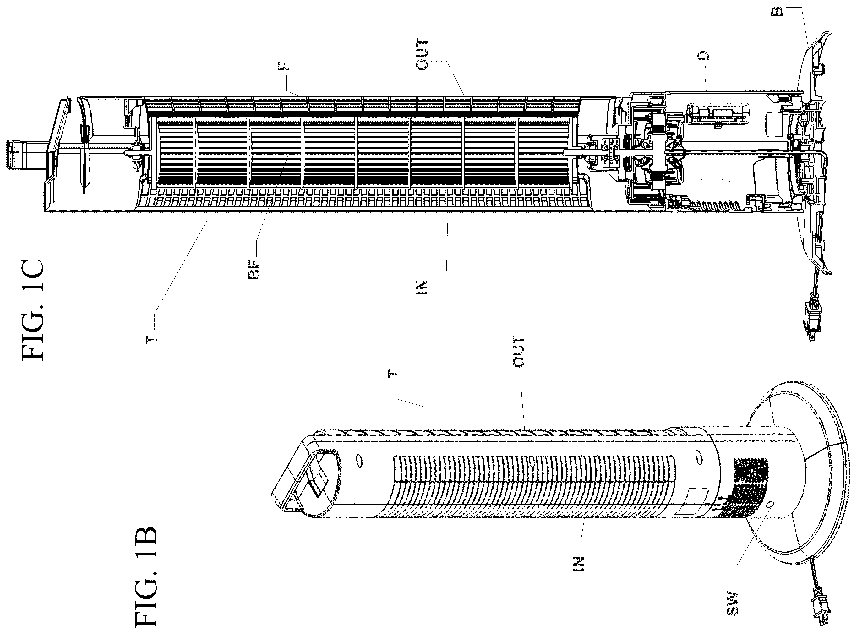Patent US12378973 Figure 2 – Modular tower fan