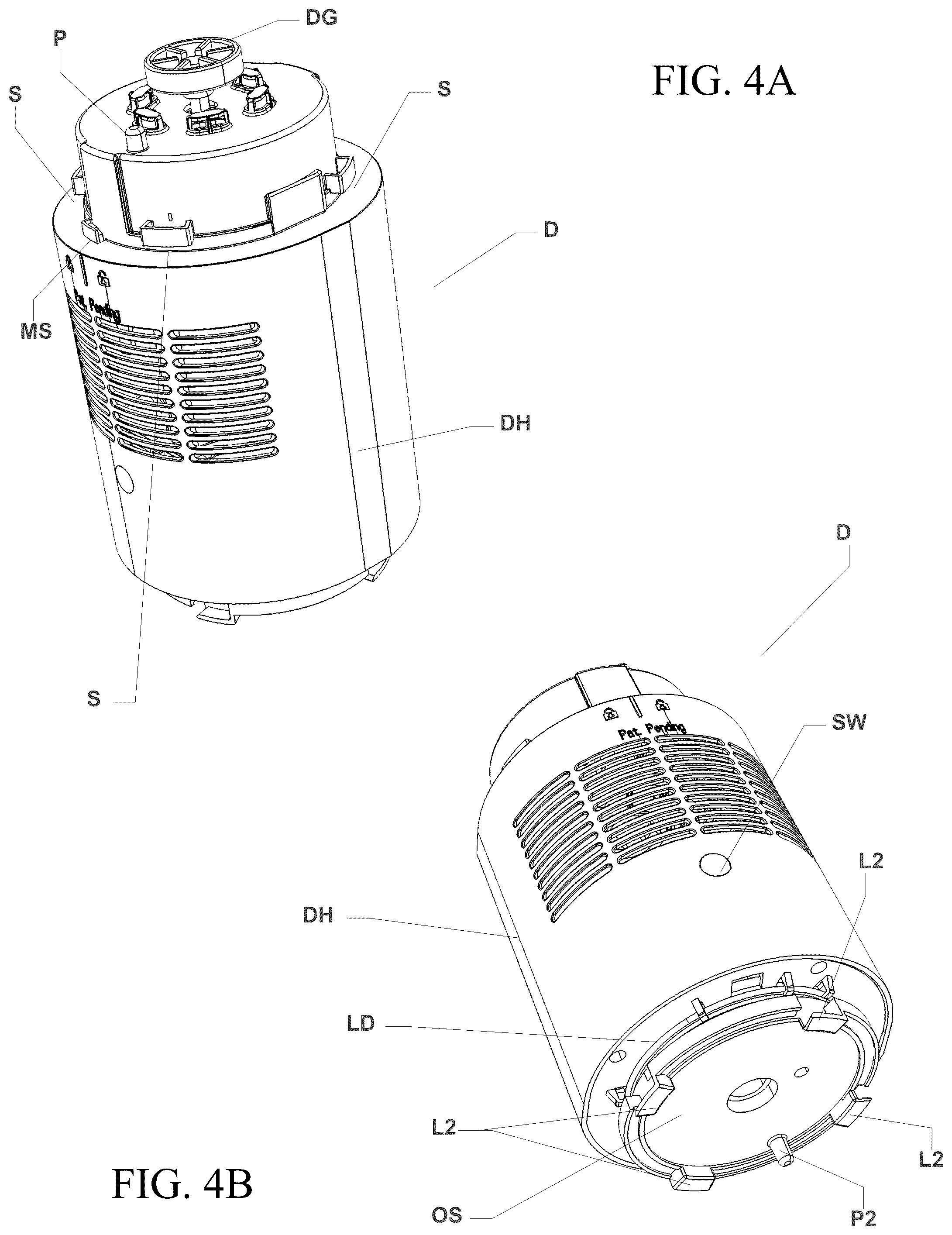 Patent US12378973 Figure 8 – Modular tower fan